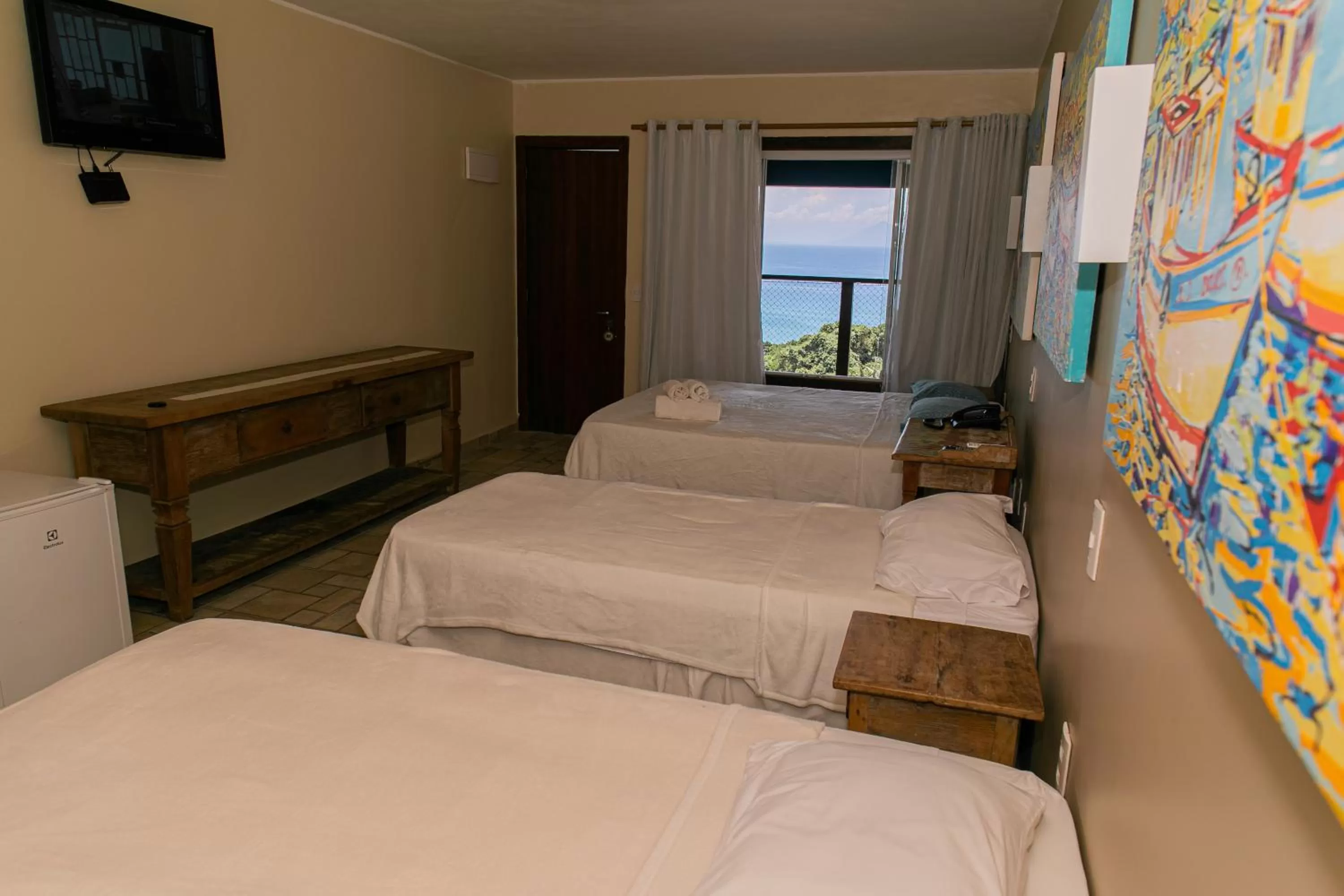 Bed in Pousada La Dolce Vita