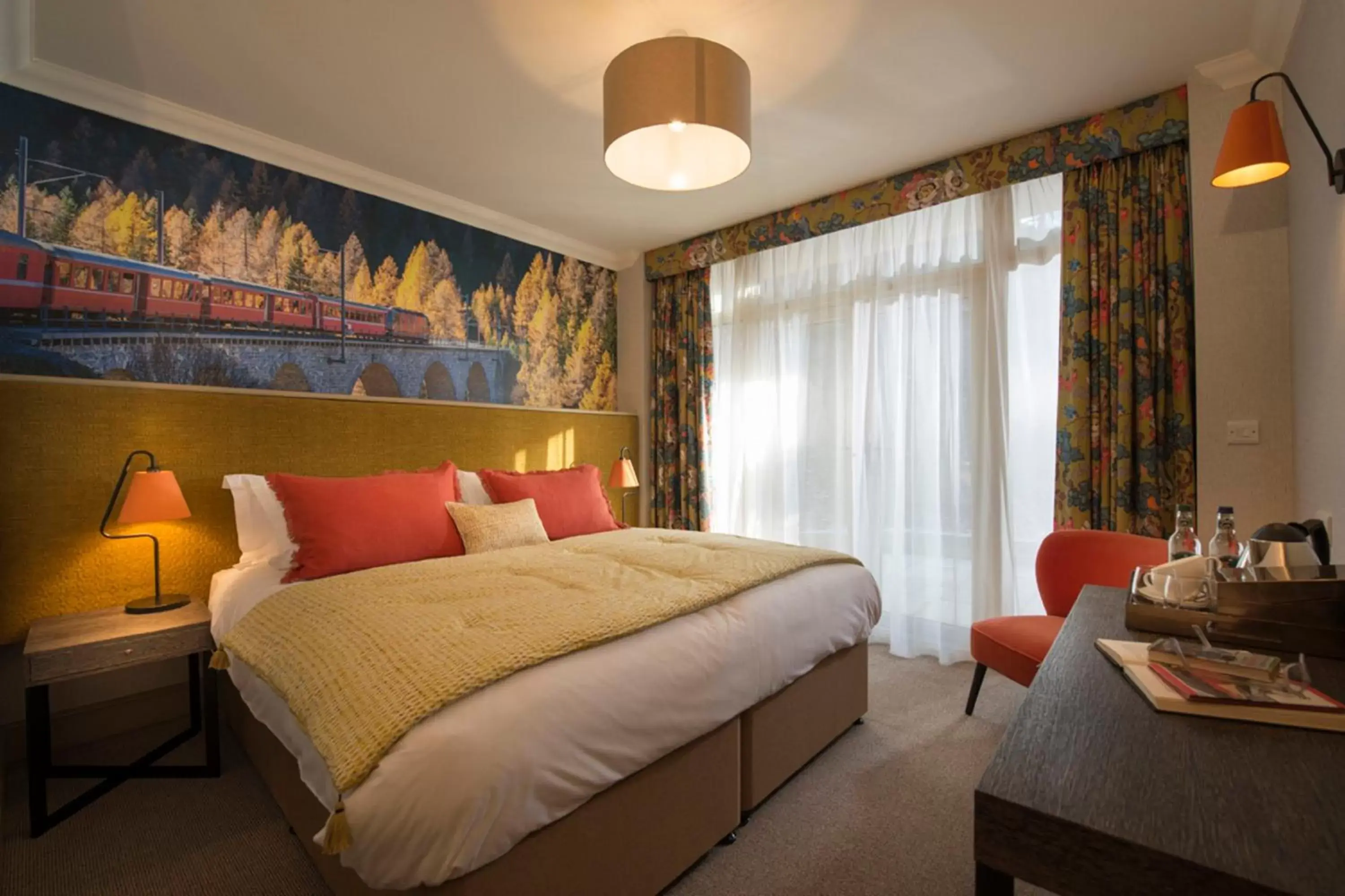 Bed in Harper's Steakhouse with Rooms, Haslemere