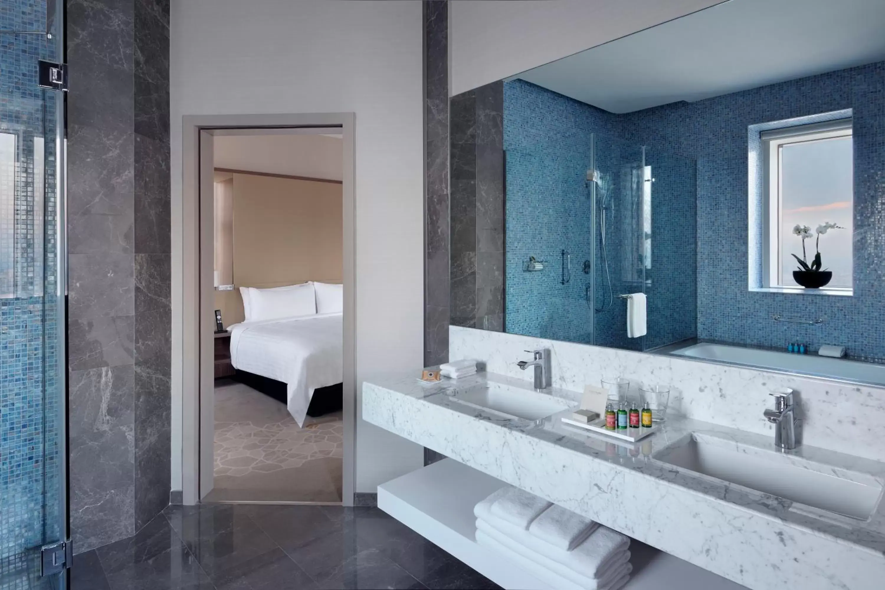 Bathroom in Istanbul Marriott Hotel Sisli