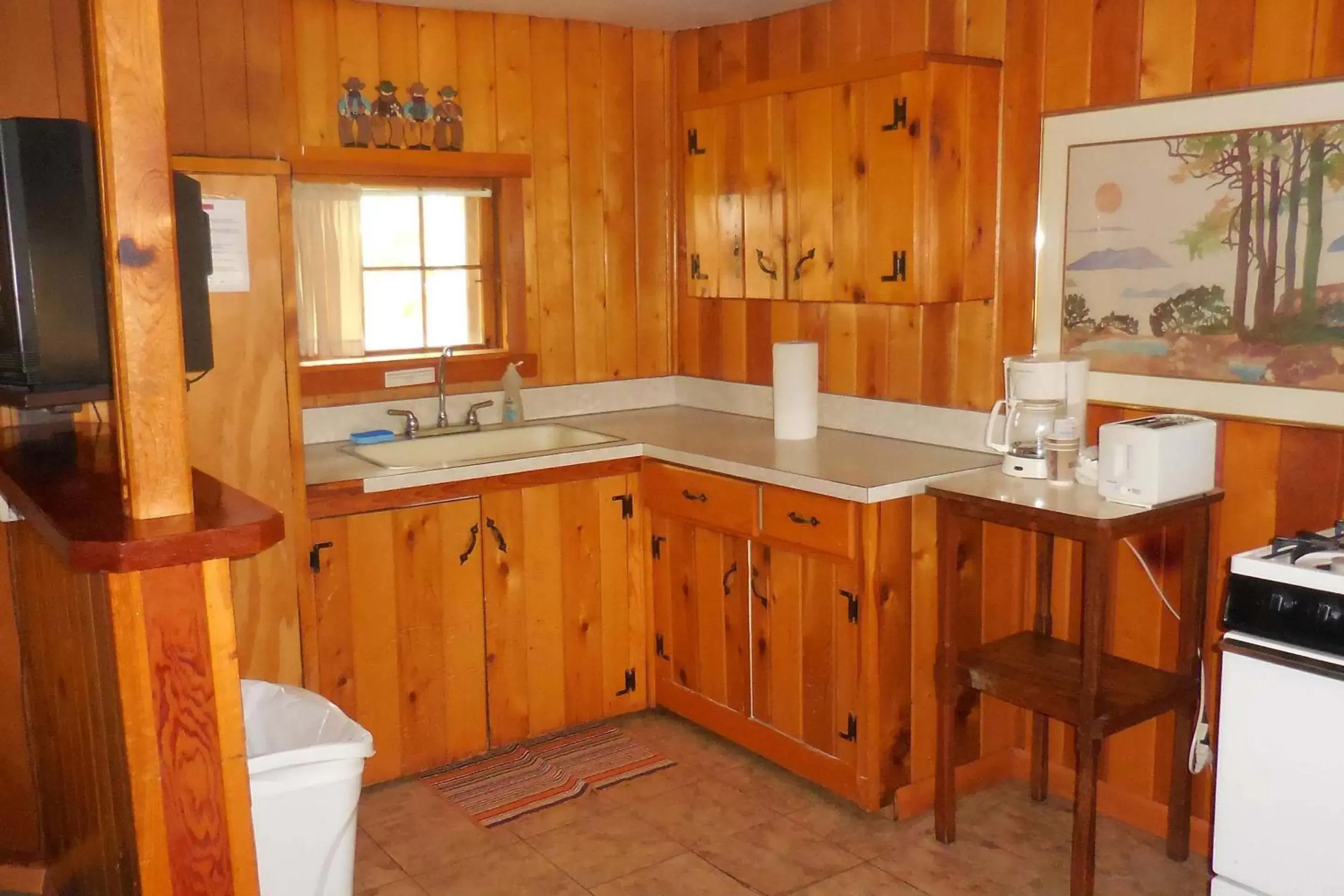 Kitchen or kitchenette, Bathroom in Elkhorn Lodge