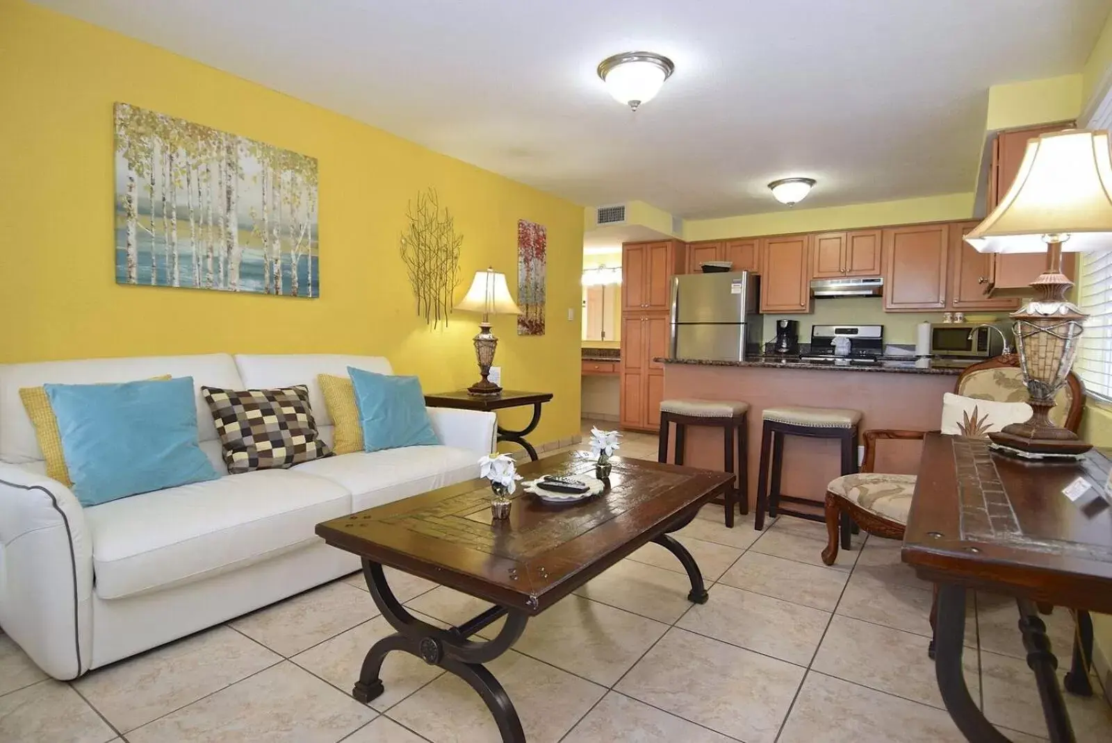 Decorative detail, Seating Area in A Beach Retreat on Casey Key