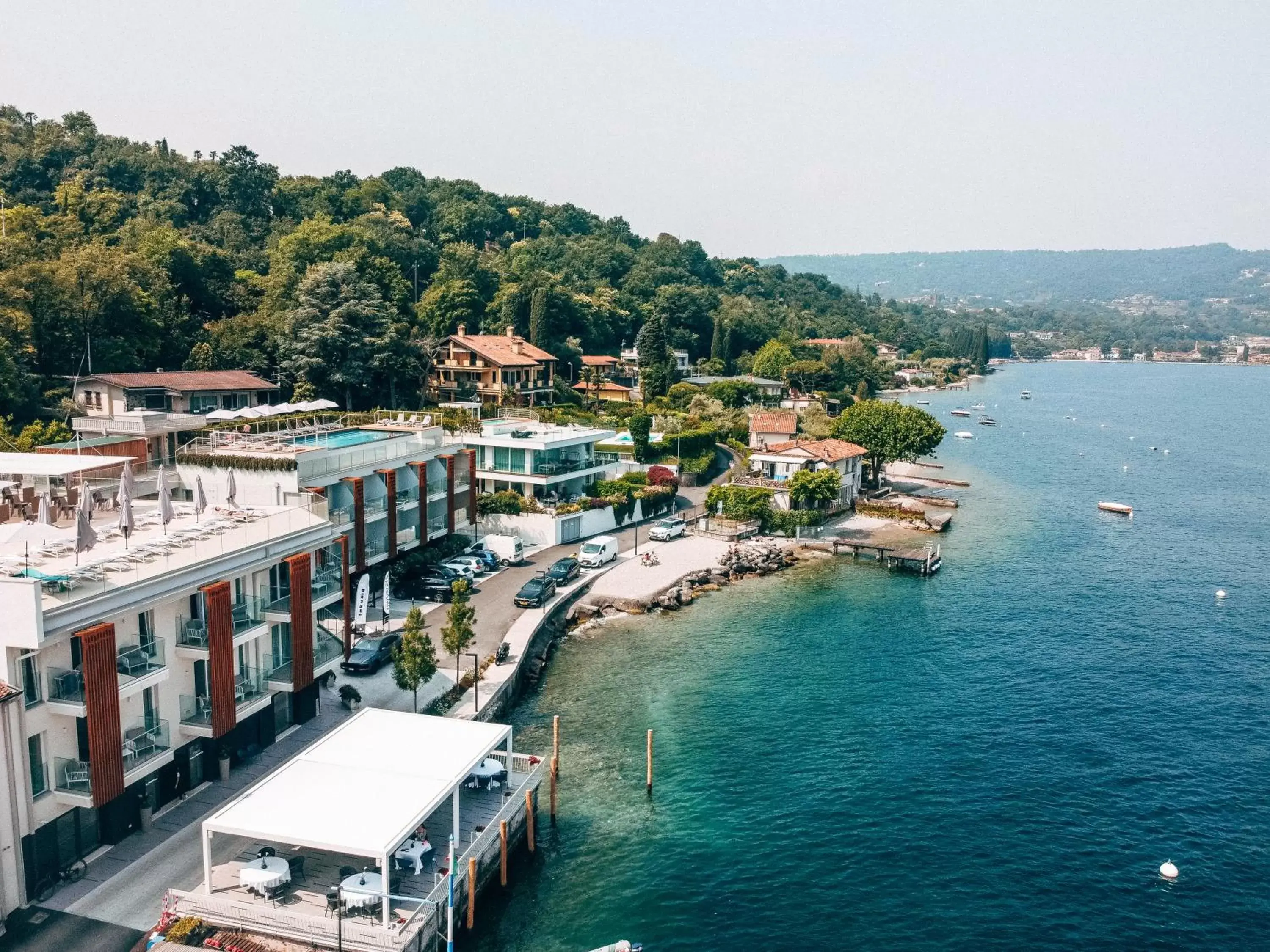 Restaurant/places to eat, Bird's-eye View in Ah Porticcioli Boutique Apartments