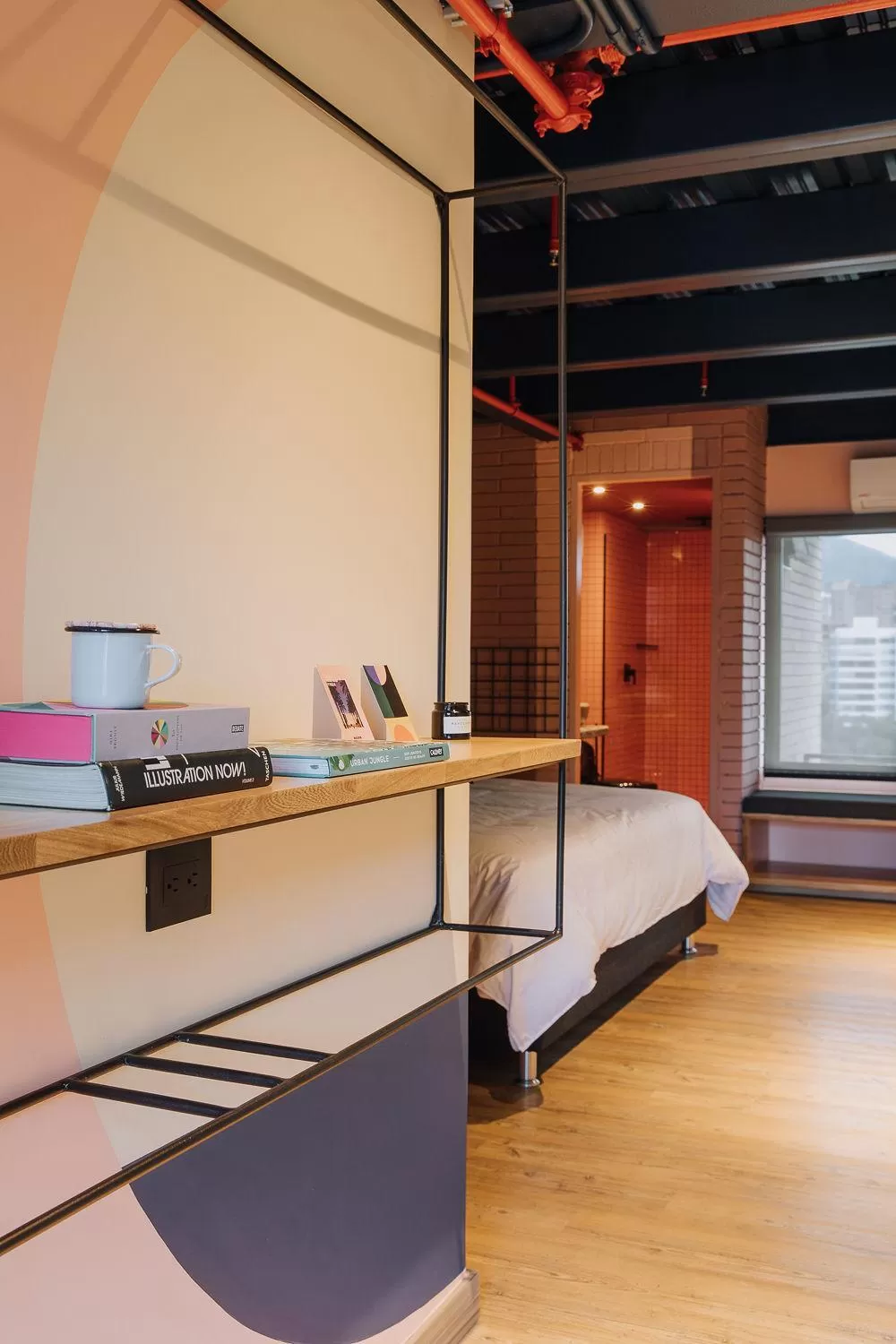 Photo of the whole room, Bed in The Somos Beats Hotel & Rooftop