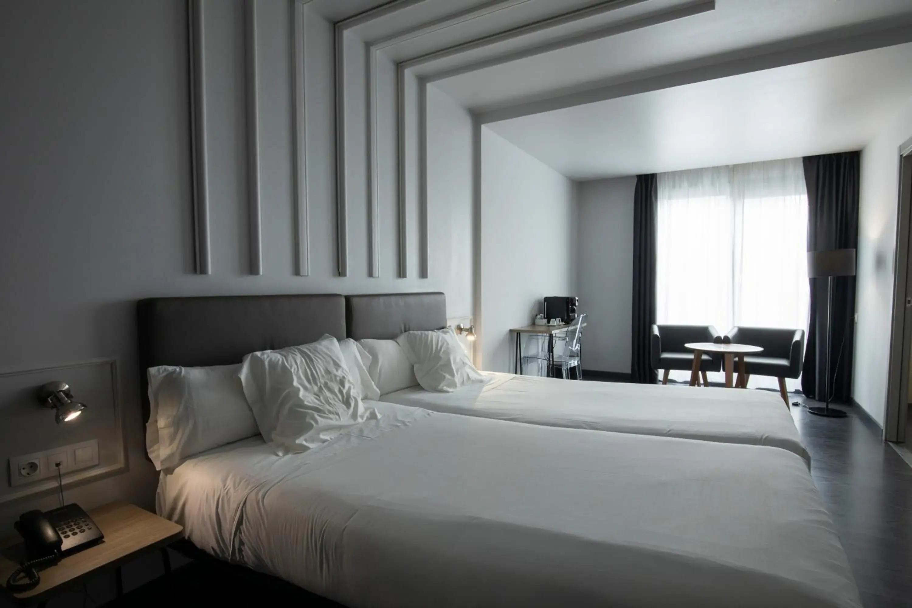 Photo of the whole room, Bed in Hotel Lux Santiago