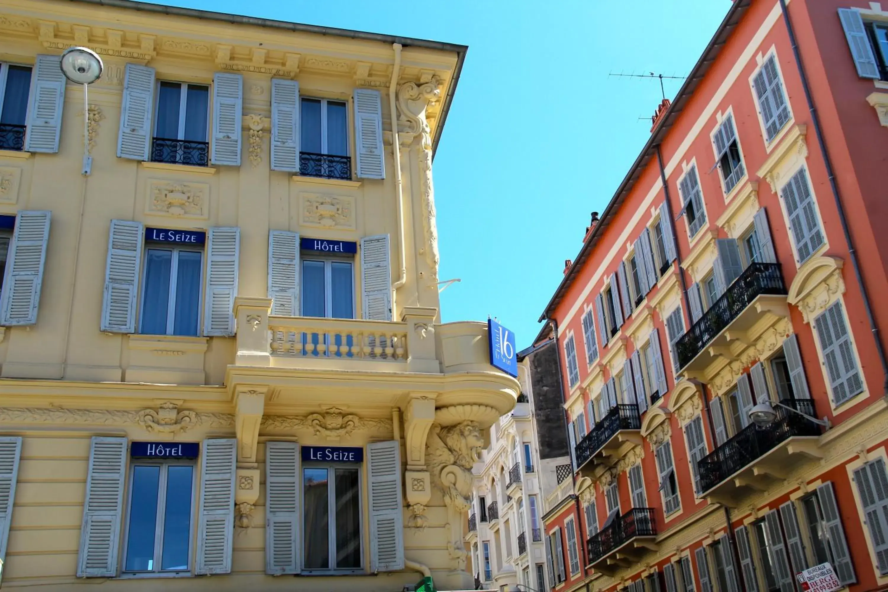 Facade/entrance, Property Building in Hôtel Le Seize, Nice Centre