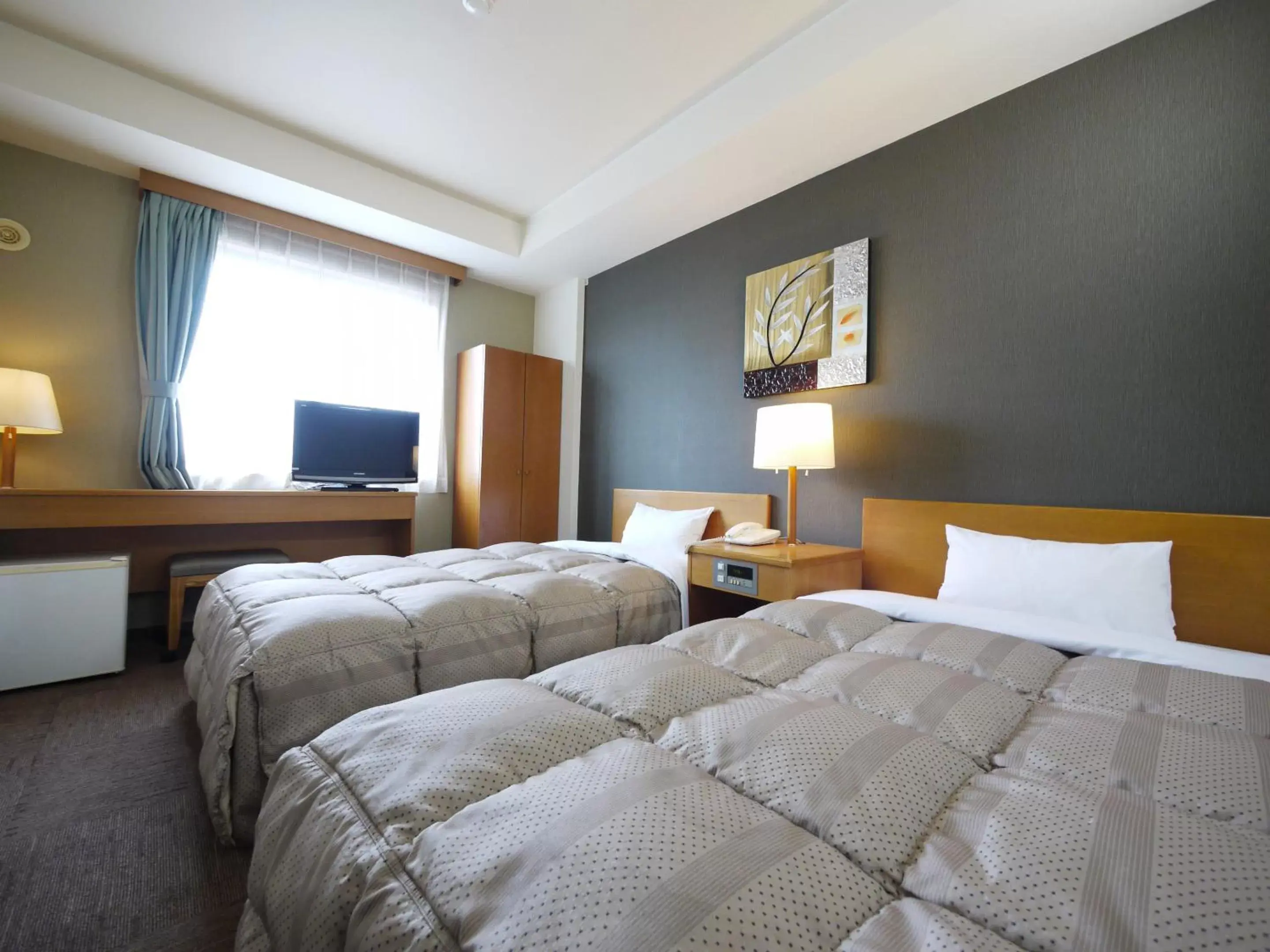 Bed in Hotel Route-Inn Court Fujioka