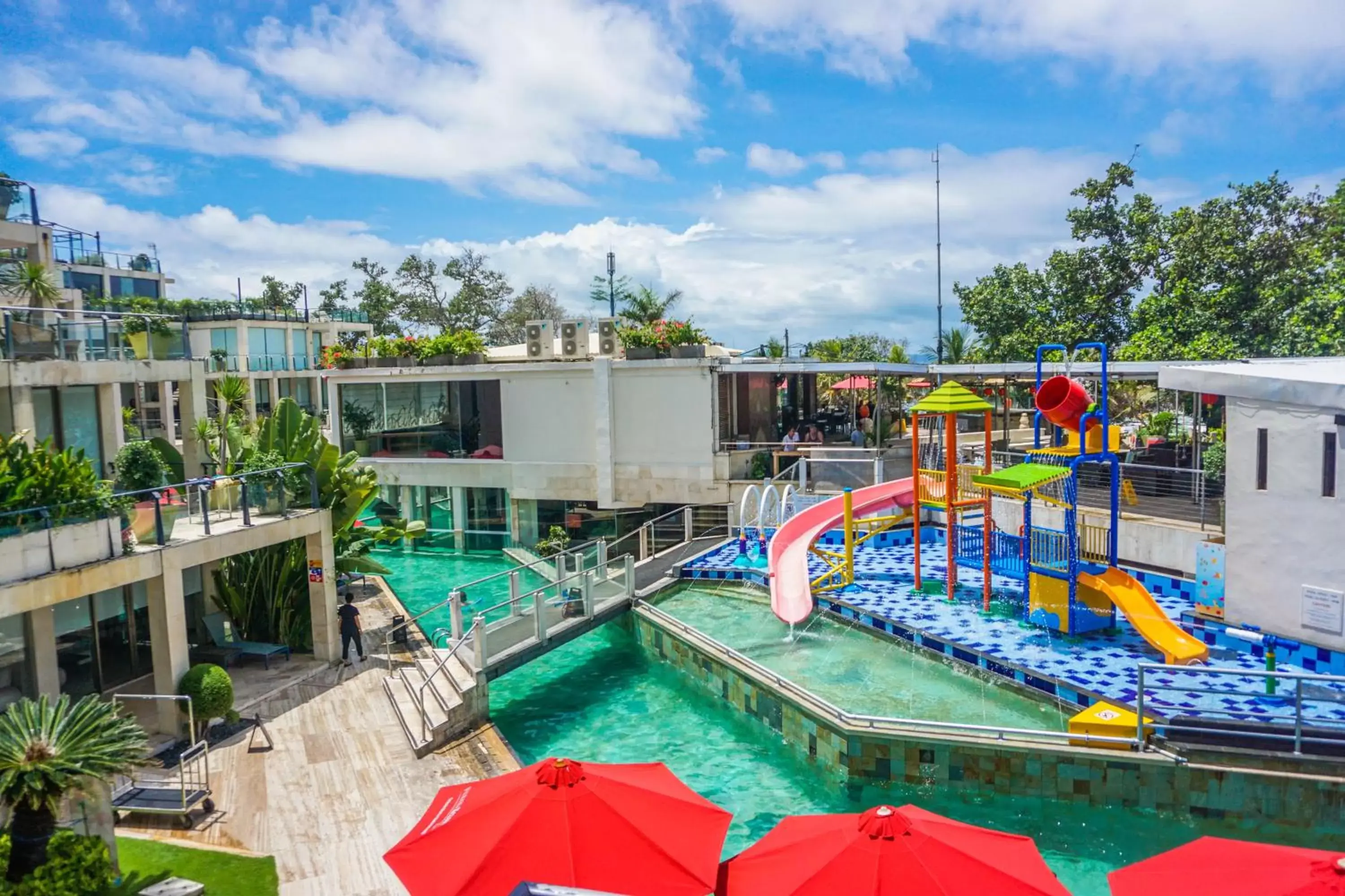 Swimming pool, Pool View in FuramaXclusive Ocean Beach Seminyak Bali