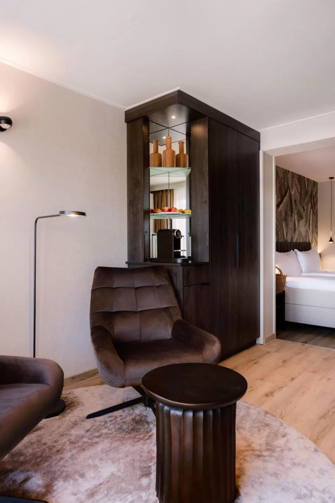 View (from property/room), Bed in Klein Zwitserland