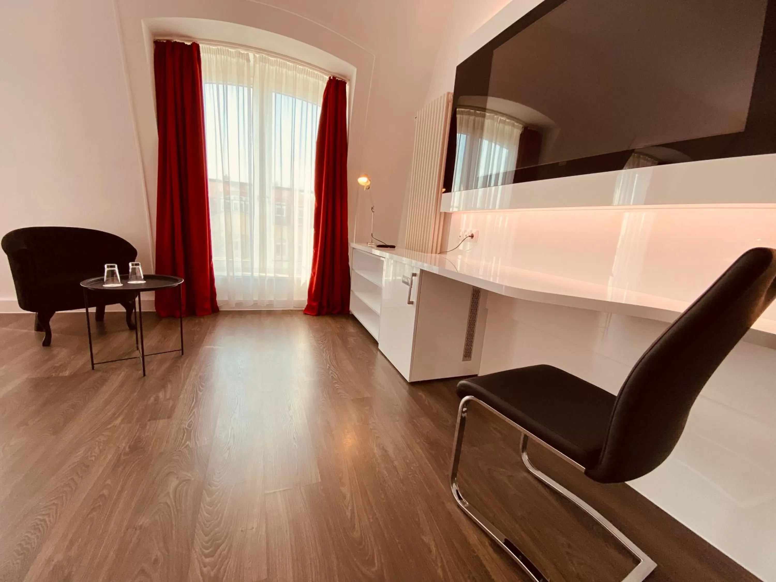 Living room in DORMERO Hotel Dresden City