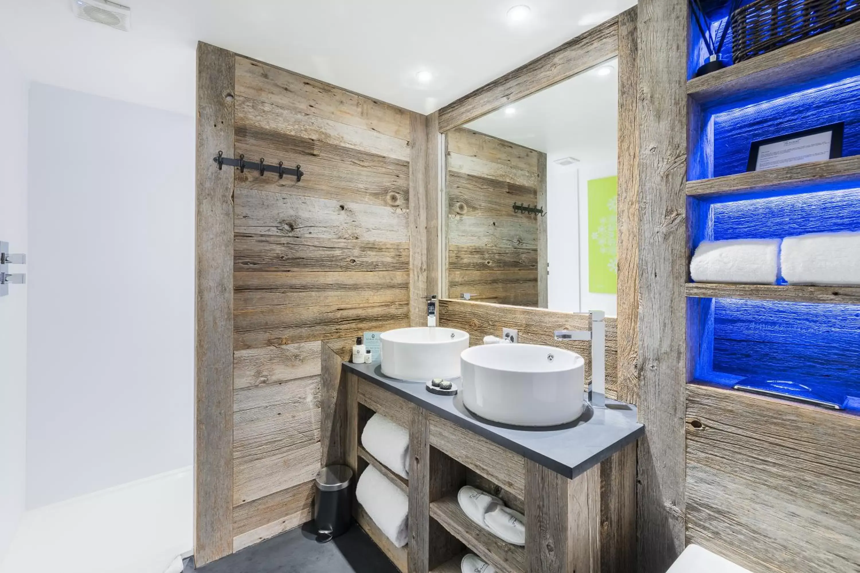 Shower, Bathroom in Hotel Farinet