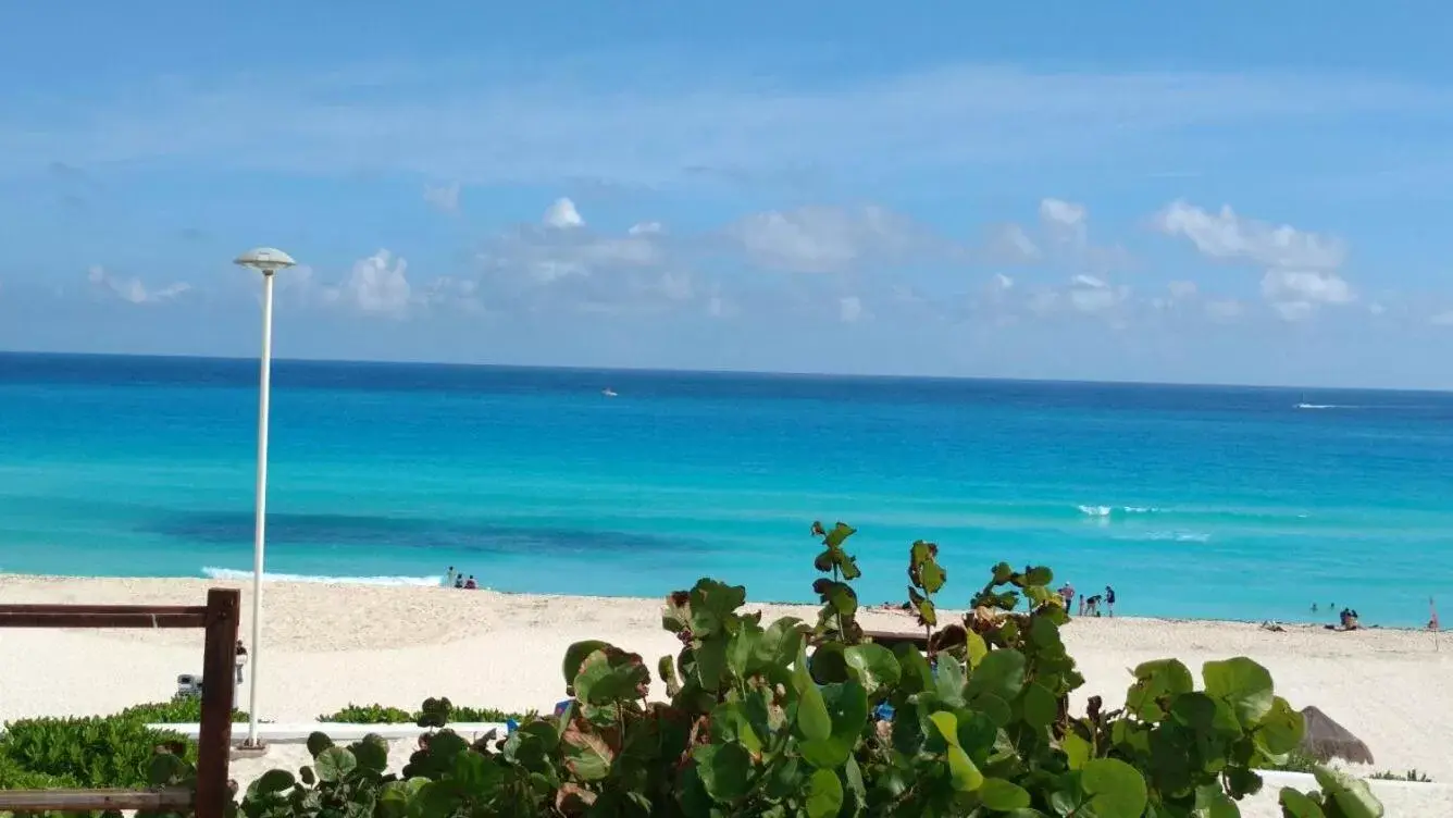 Beach, Sea View in Apartment Ocean Front Cancun