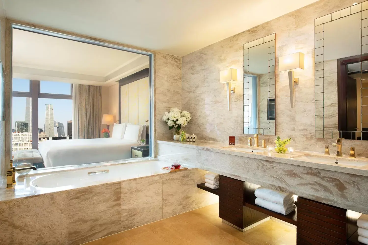 Bathroom in Fairmont Beijing