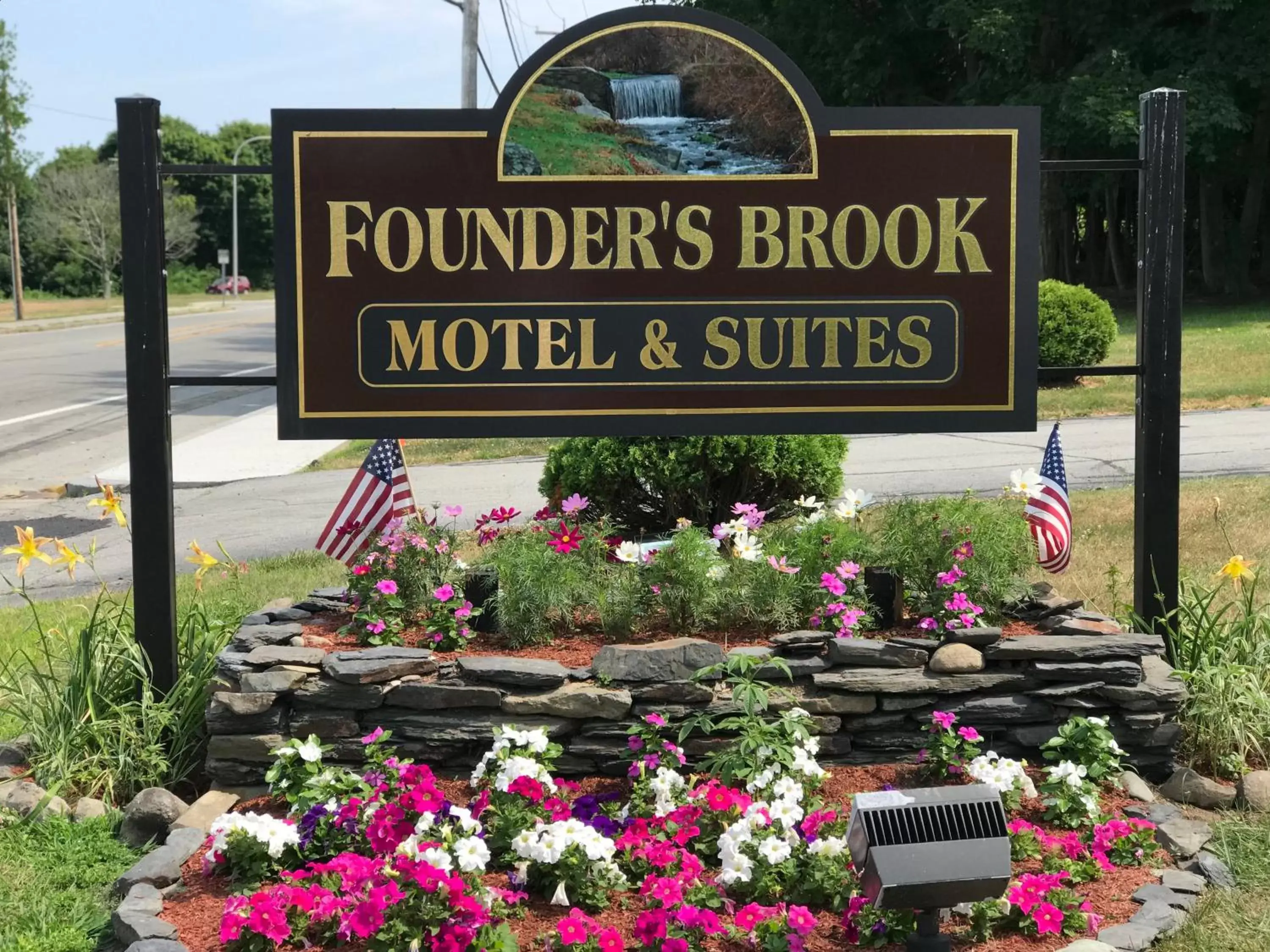 Property logo or sign in Founder's Brook Motel and Suites