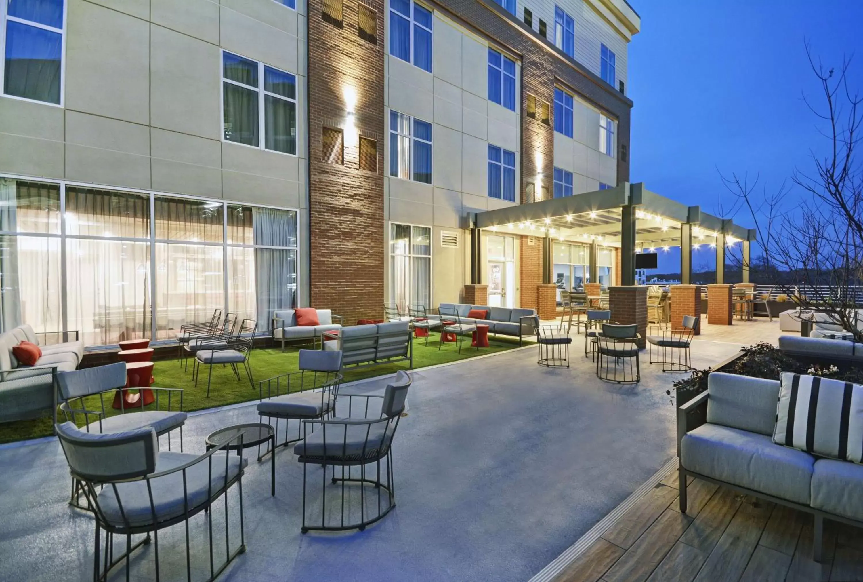 Patio in Homewood Suites by Hilton Athens Downtown University Area