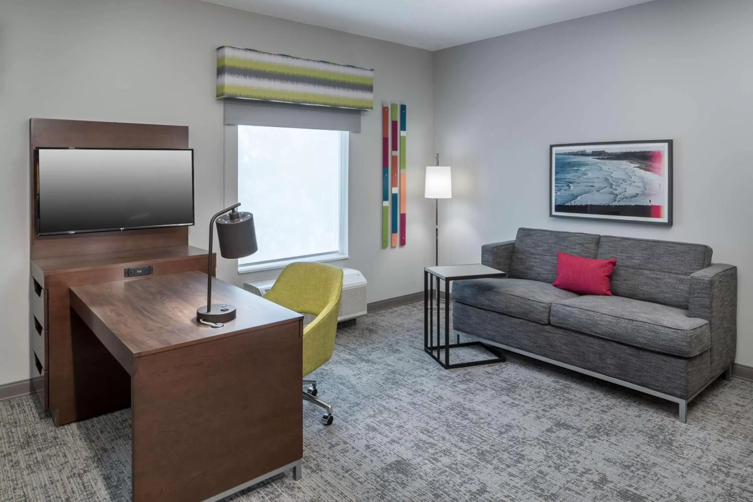 Bedroom, Seating Area in Hampton Inn & Suites Cape Canaveral Cruise Port, Fl