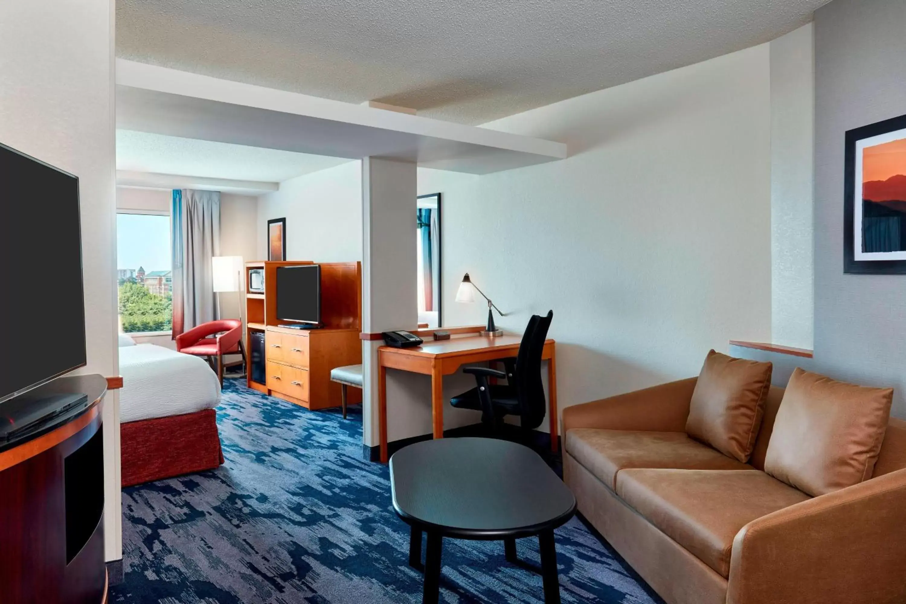 Living room, Seating Area in Fairfield Inn Suites Indianapolis Downtown