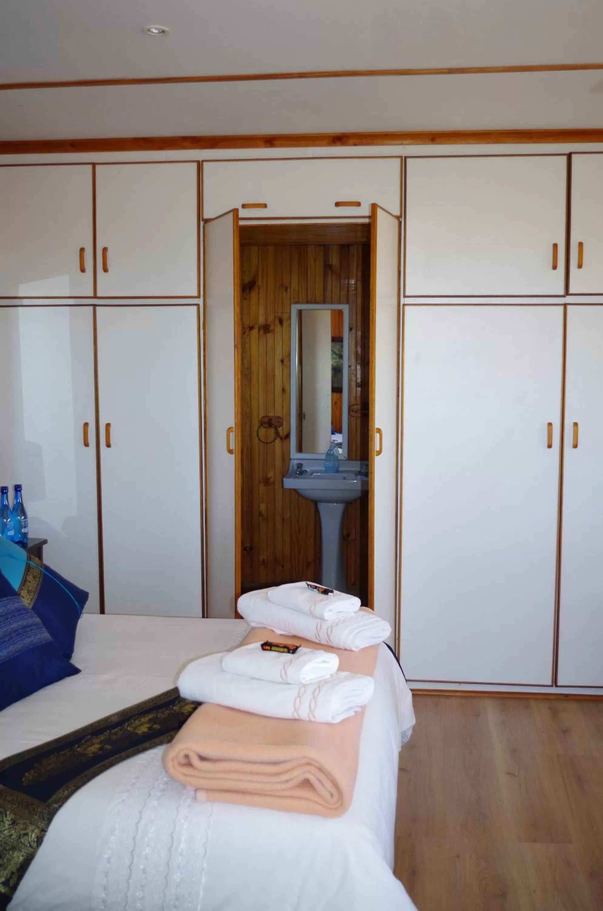 Bed in Tertia's Logcabin