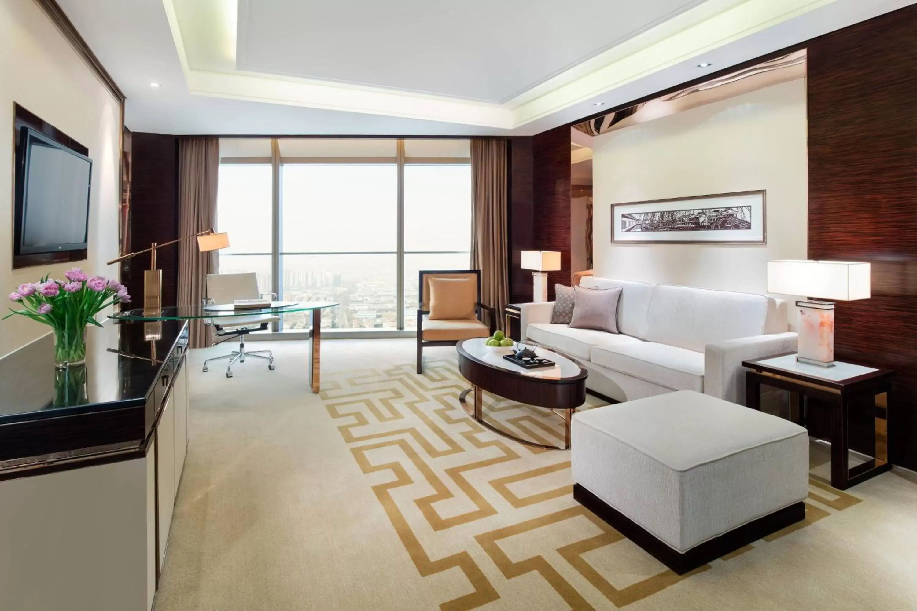 Living room, Seating Area in Changzhou Marriott Hotel