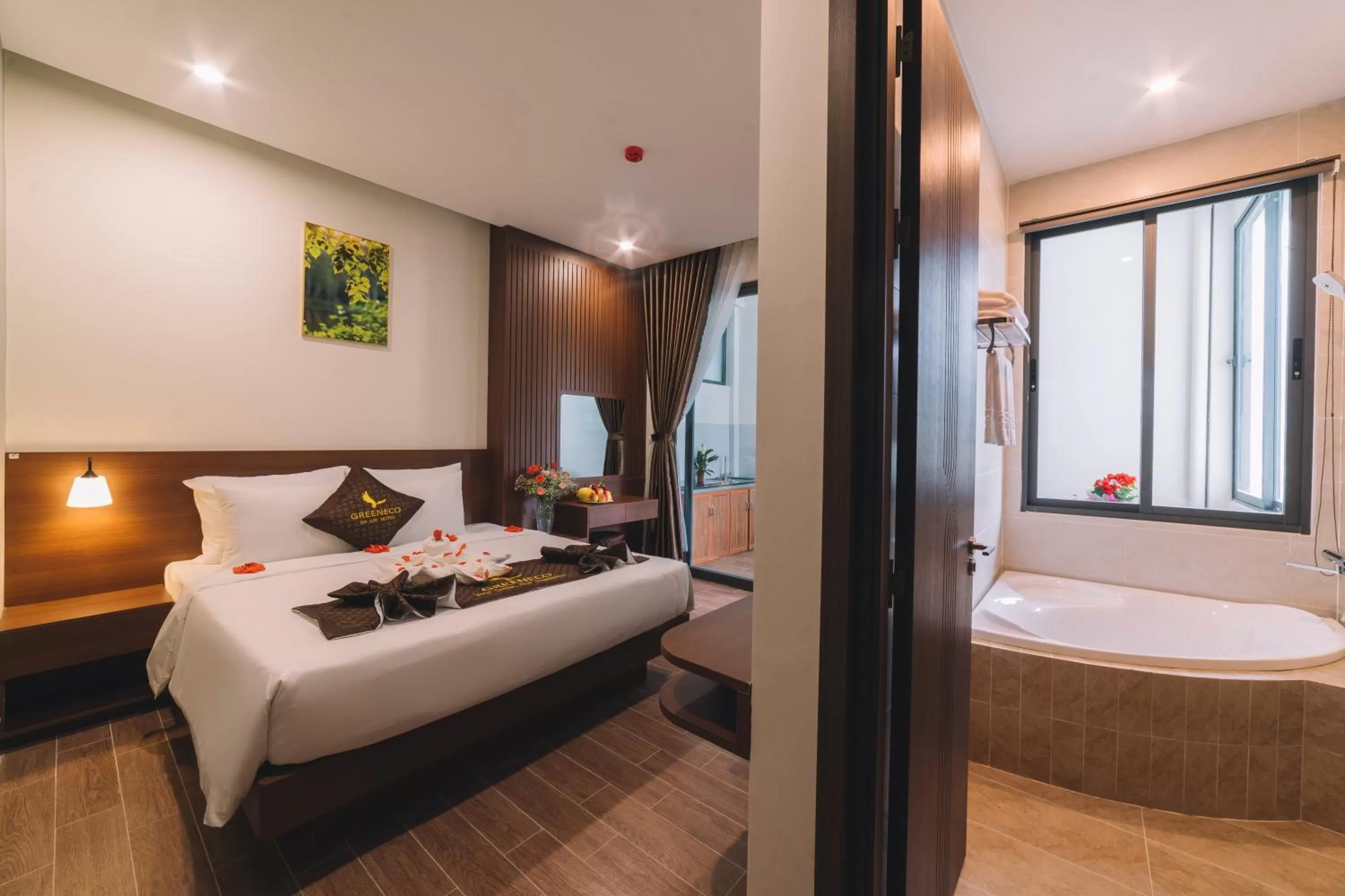 Photo of the whole room, Bed in GREENECO DA LAT HOTEL - Khách sạn Green Eco Đà Lạt