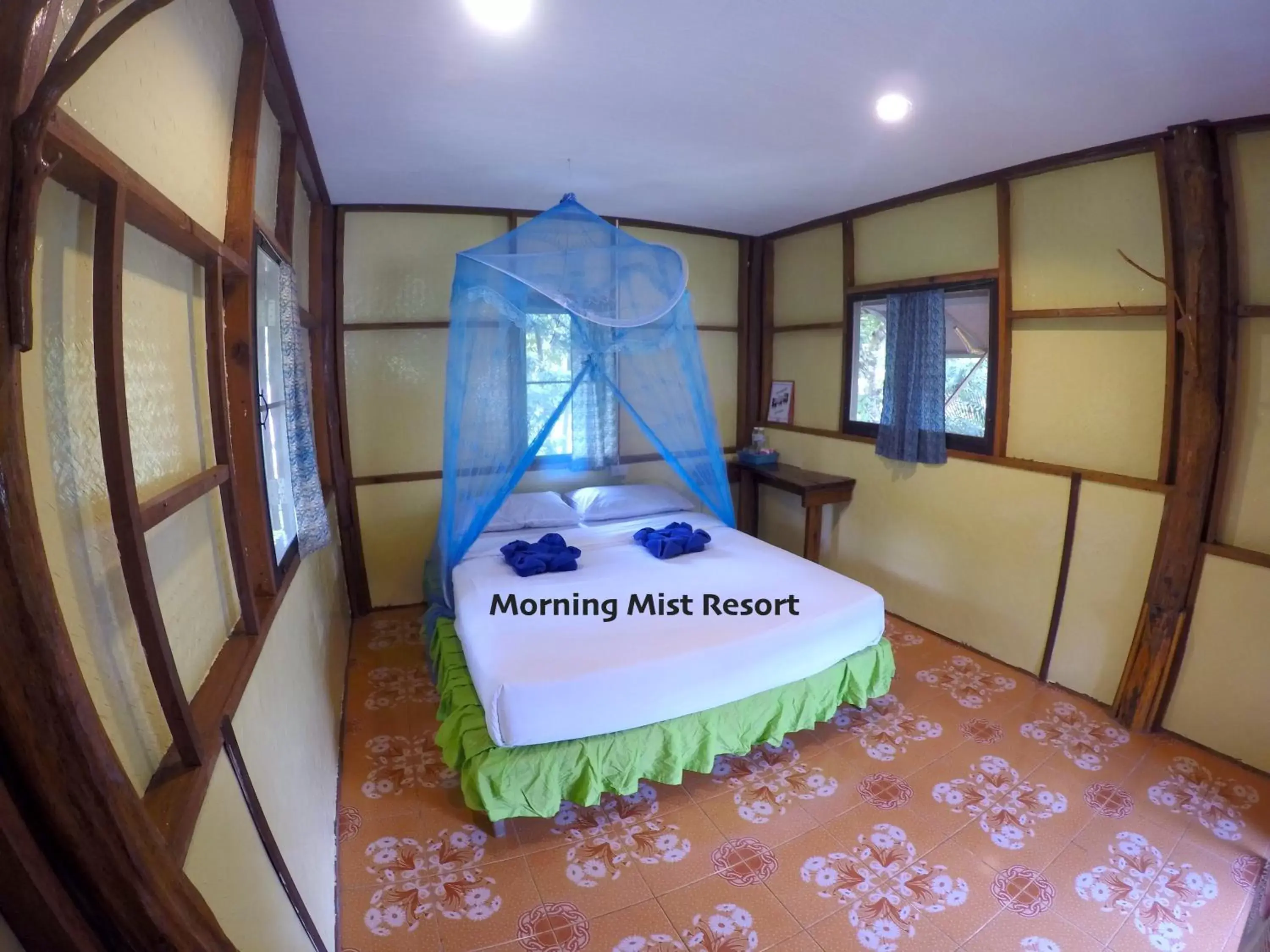 Photo of the whole room, Bed in Khao Sok Morning Mist Resort