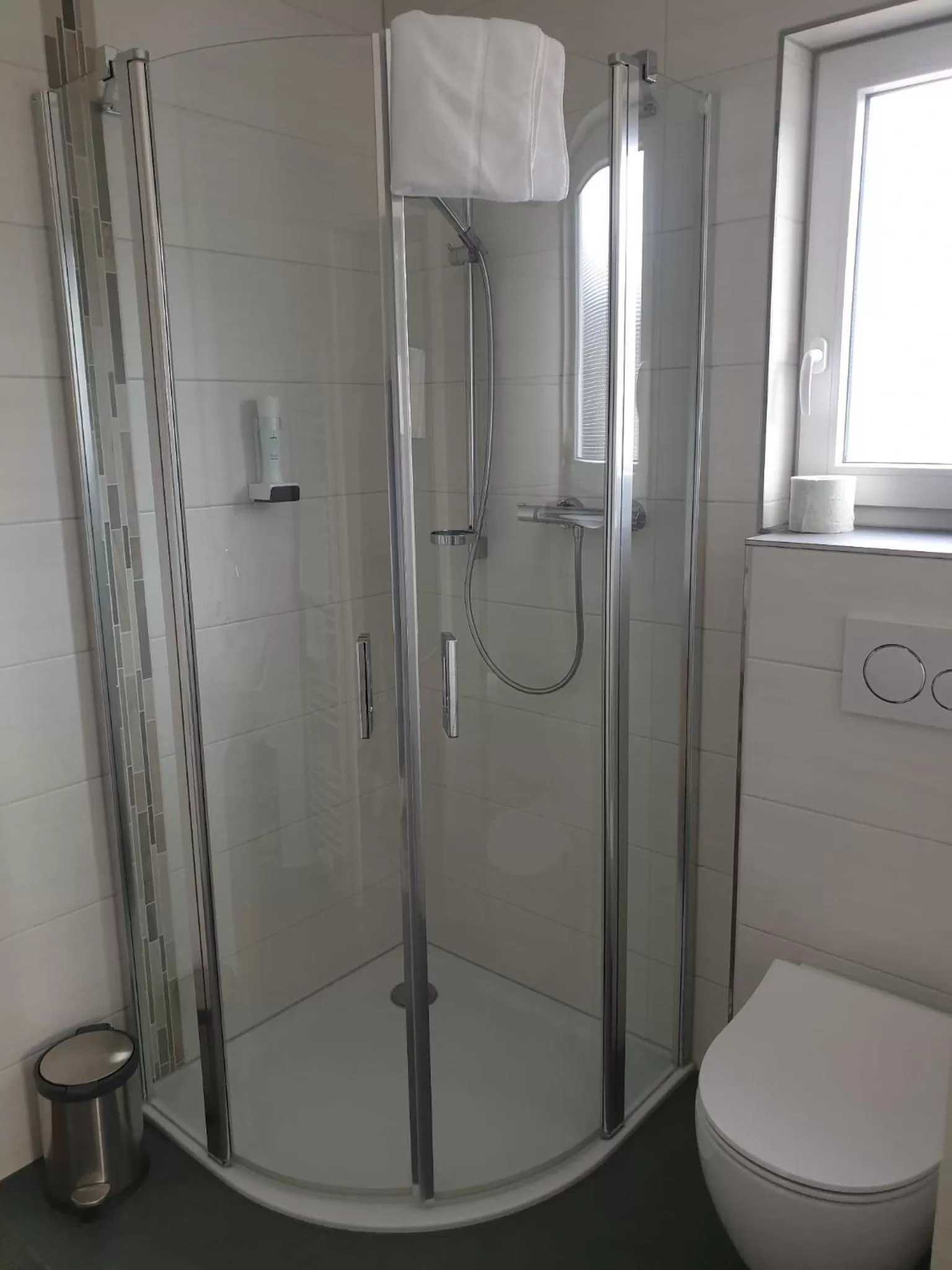 Shower in Hotel Brasserie Chaussee