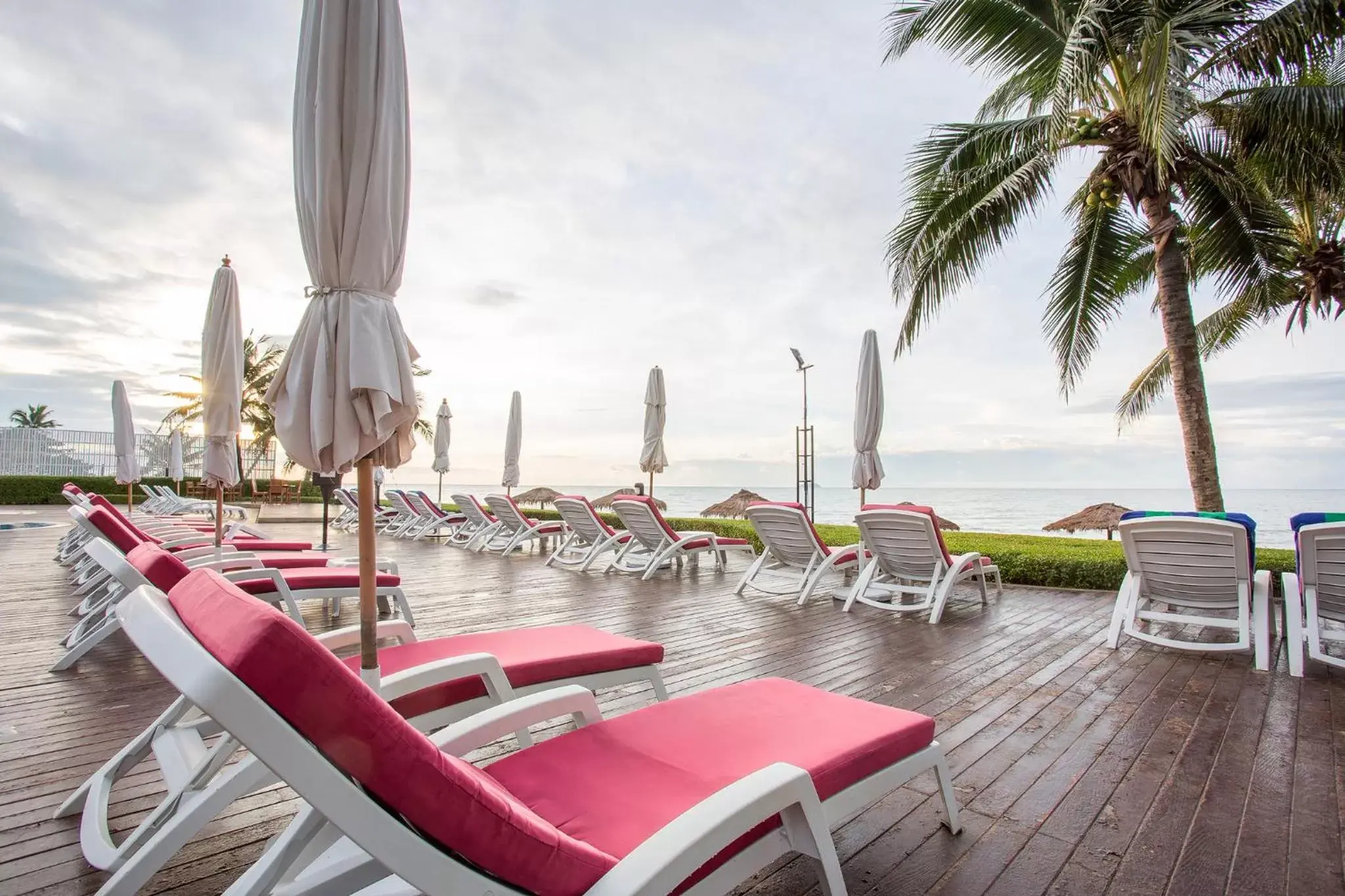 sunbed, Beach in Novotel Rayong Rim Pae Resort