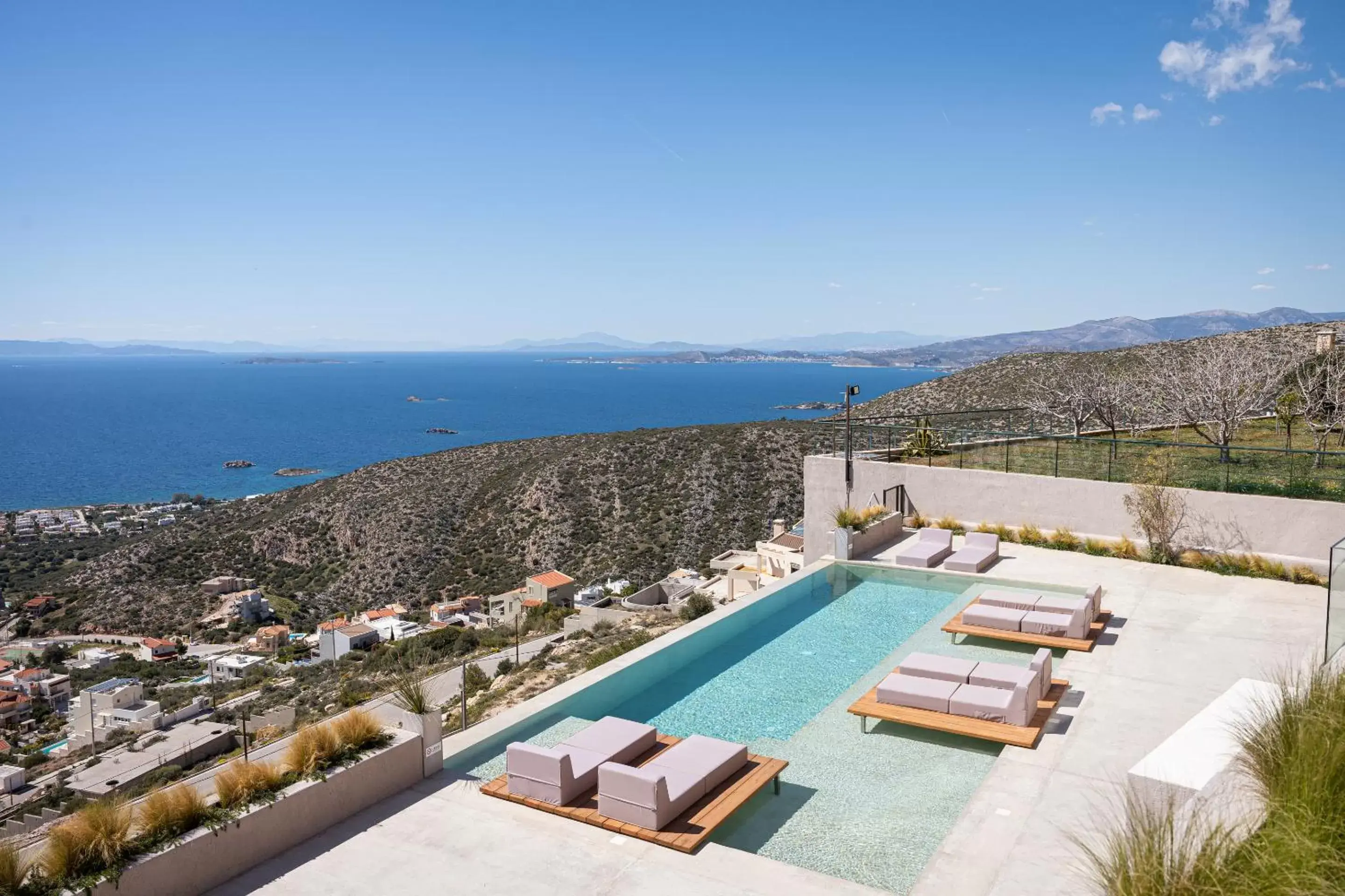 View (from property/room), Pool View in Saronida Hills