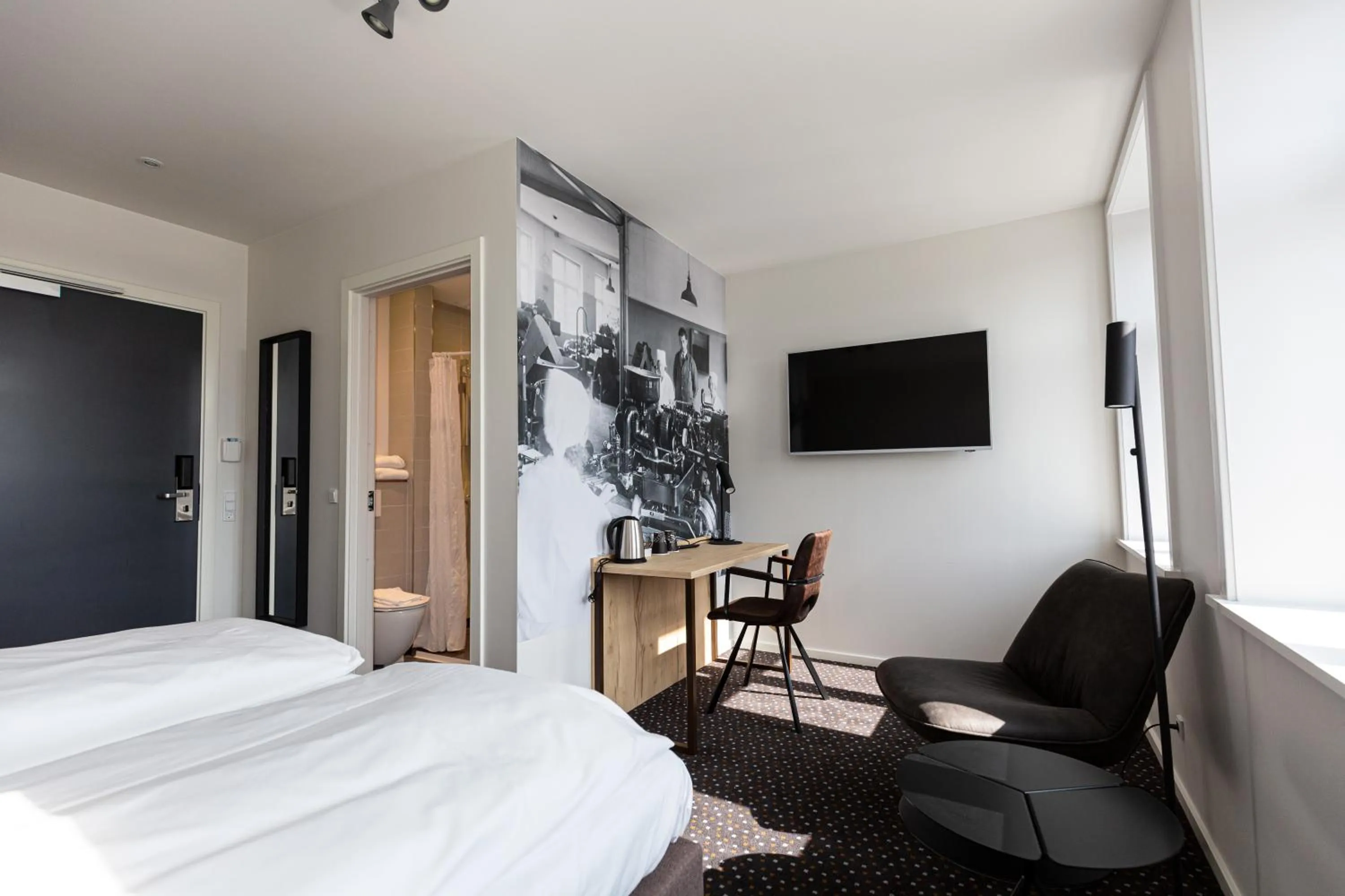 Bedroom, Bed in Hotel Garni