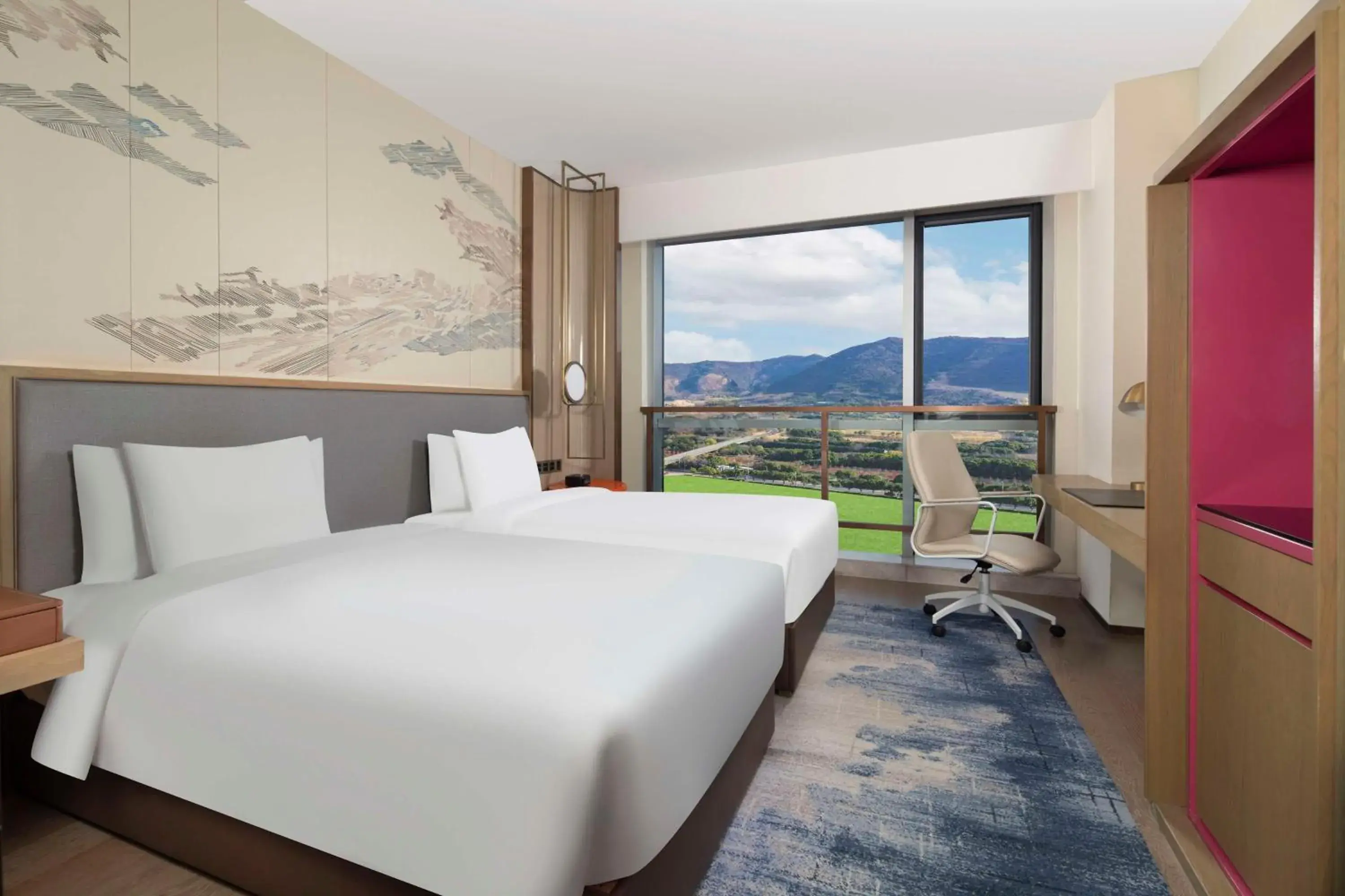 Bedroom, Mountain View in Radisson Suzhou