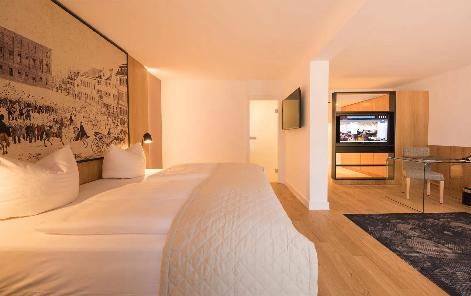 Bed in Hotel Bayerischer Hof