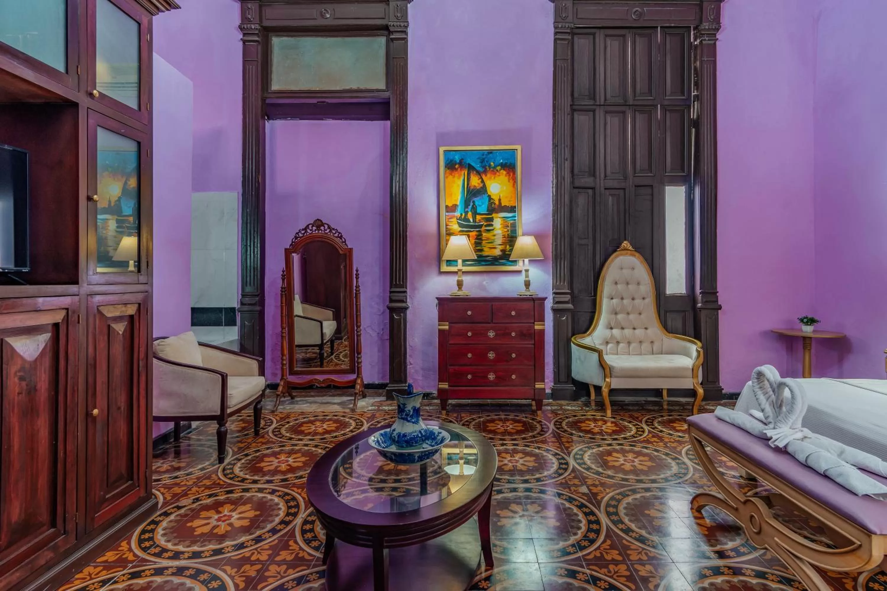 Bed in Hotel Lavanda CAS Merida