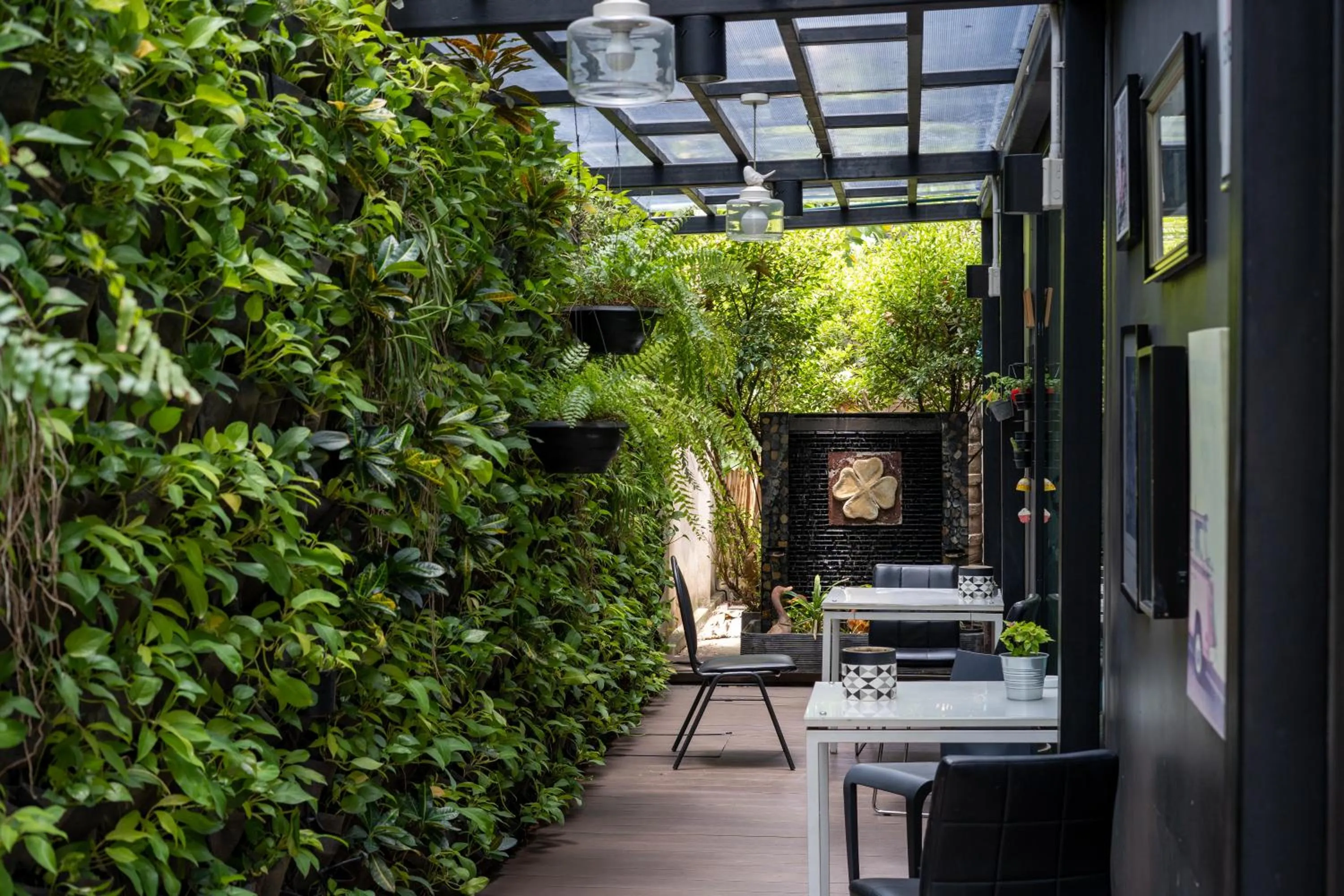 Garden in Hotel Clover Asoke - SHA Extra Plus