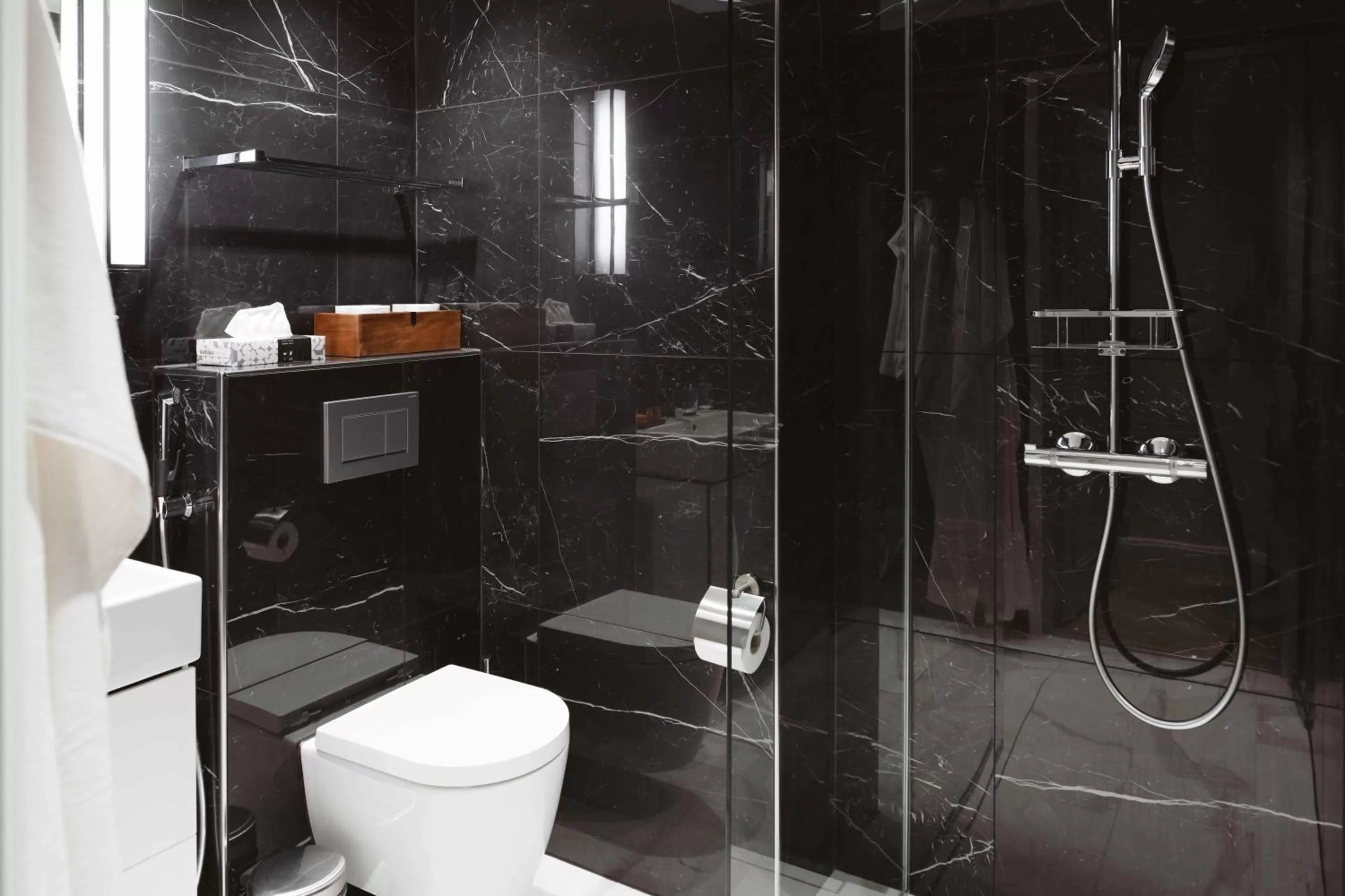 Shower in Hotel Bastian