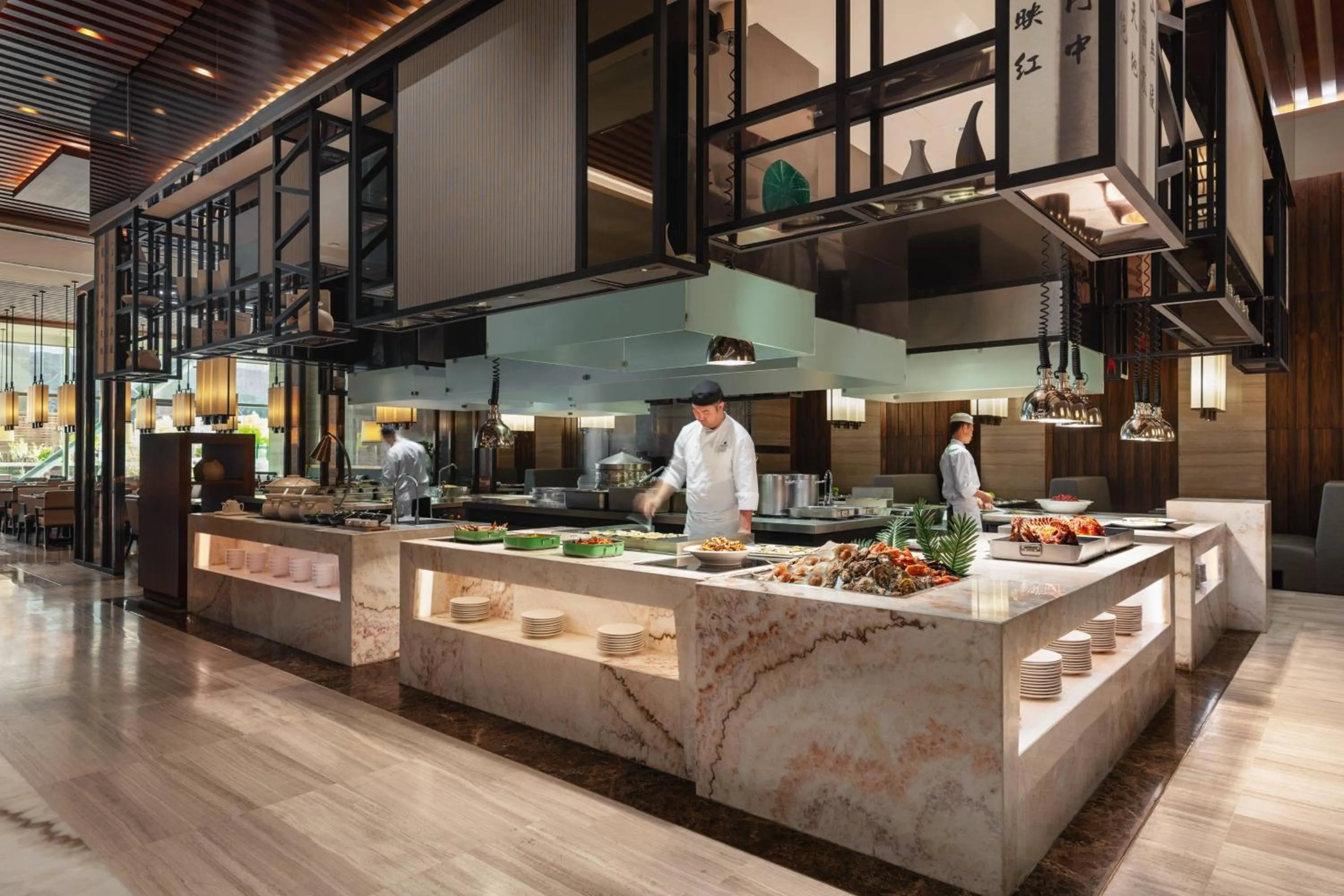 Kitchen or kitchenette in JW Marriott Hotel Yinchuan