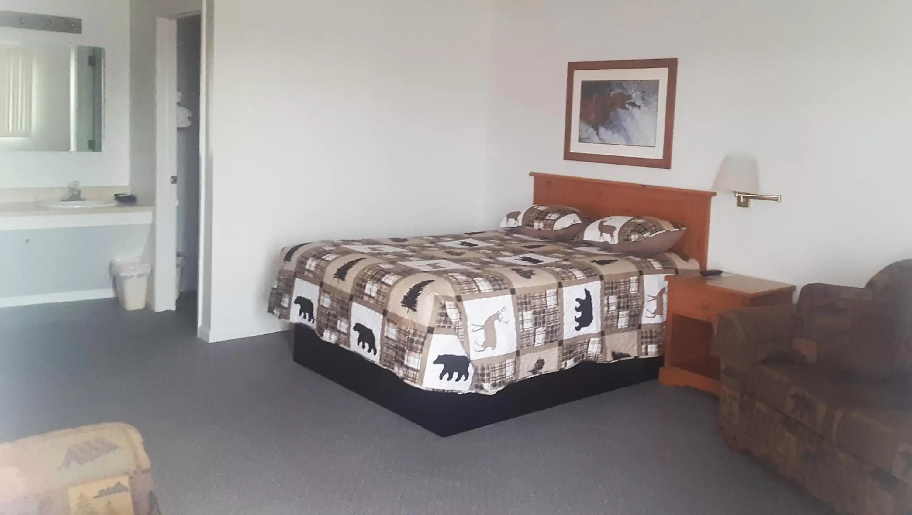 Bedroom, Bed in Drop Tyne Lodge