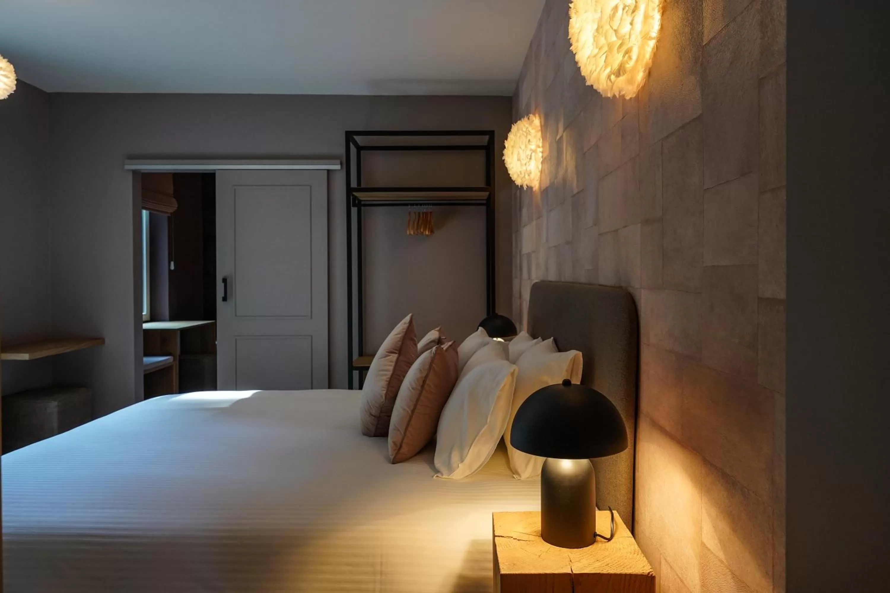 Bed, Dining Area in Les Terrasses des Falizes B&B