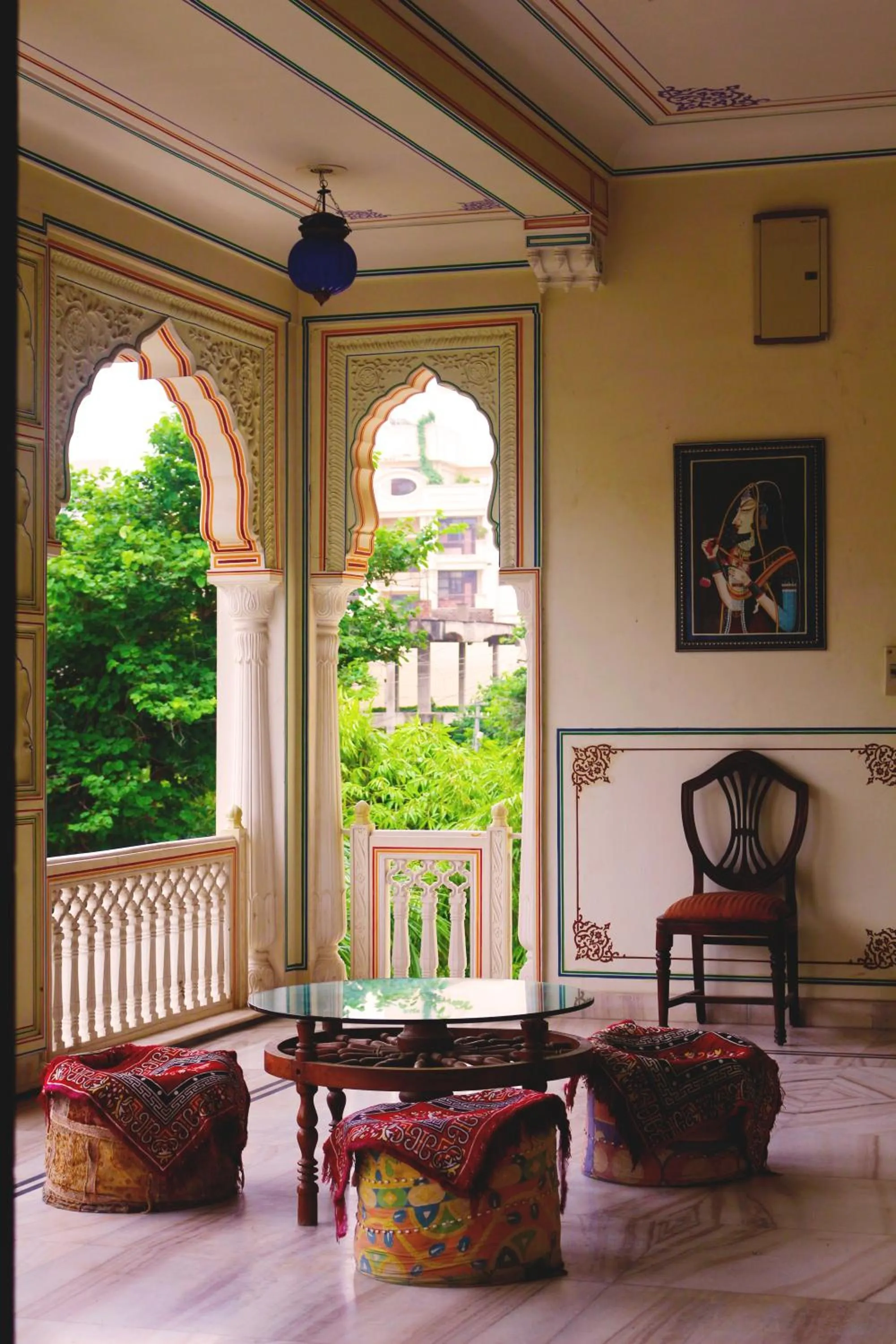 Balcony/Terrace in Krishna Palace - A Heritage Boutique Hotel
