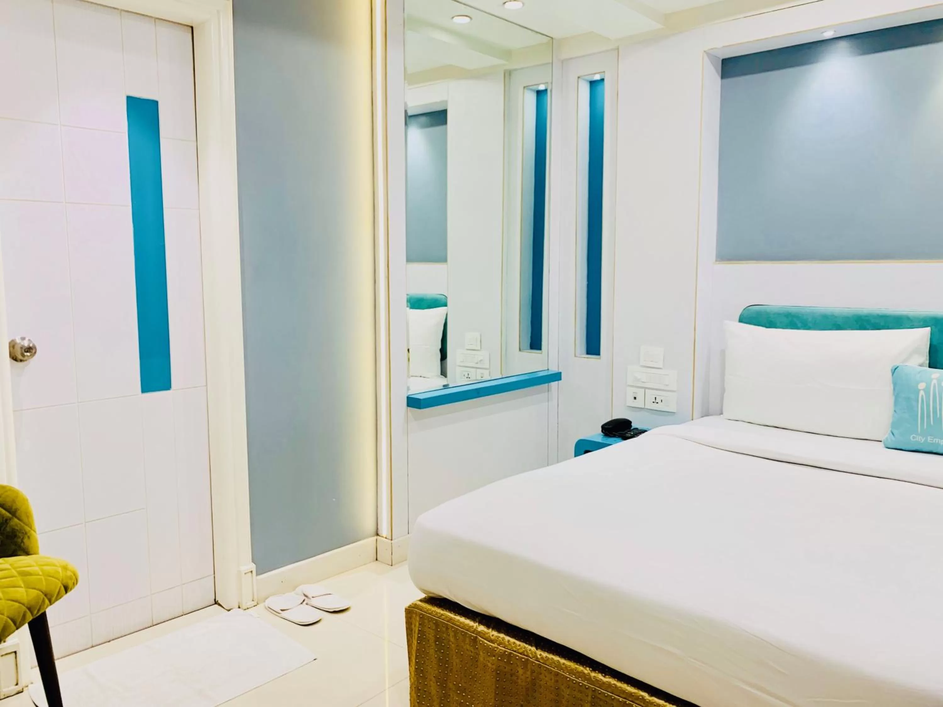 Photo of the whole room, Bed in City Empire - New Delhi Railway Station, Near Connaught Place