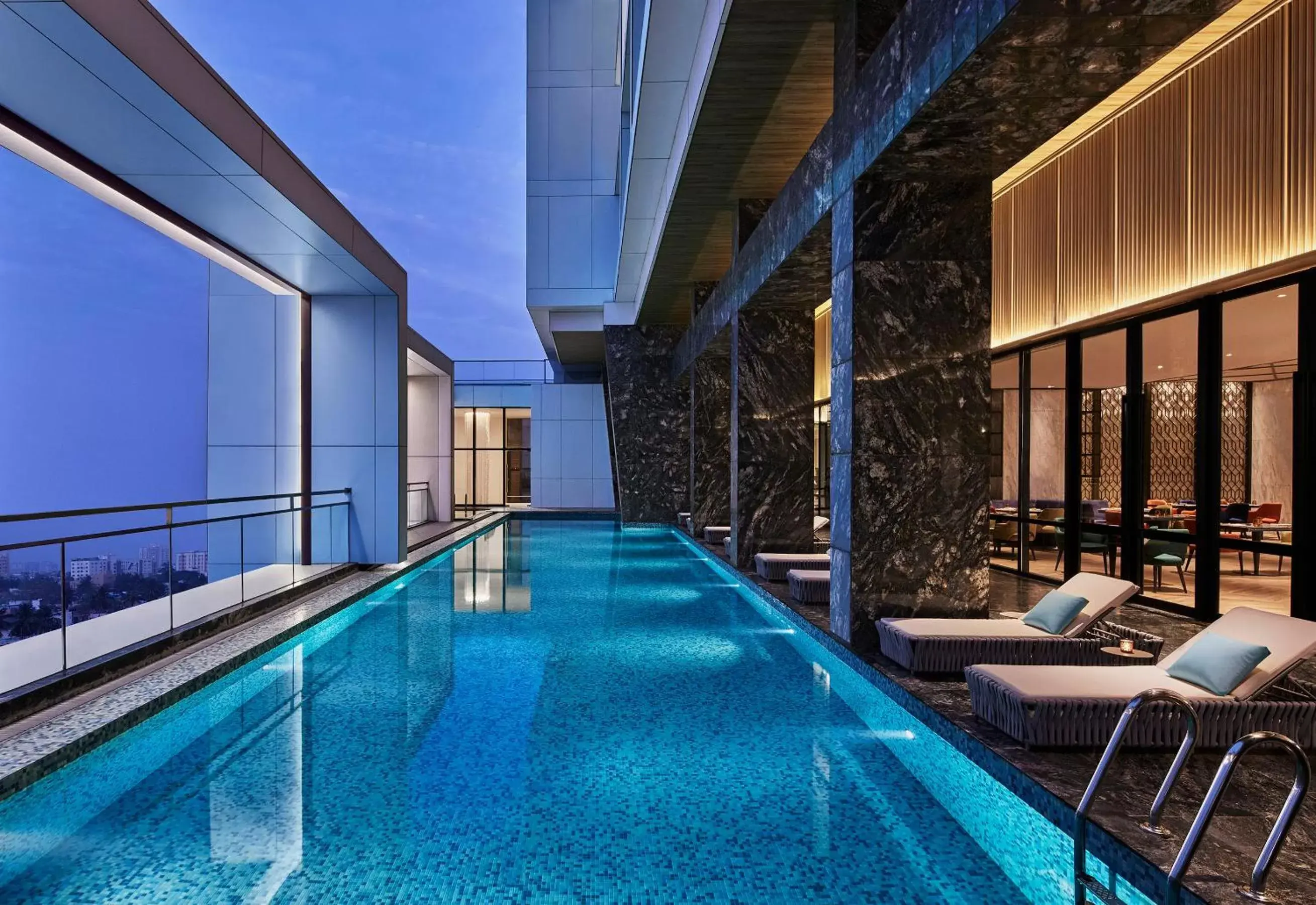 Swimming Pool in Taj Wellington Mews Chennai