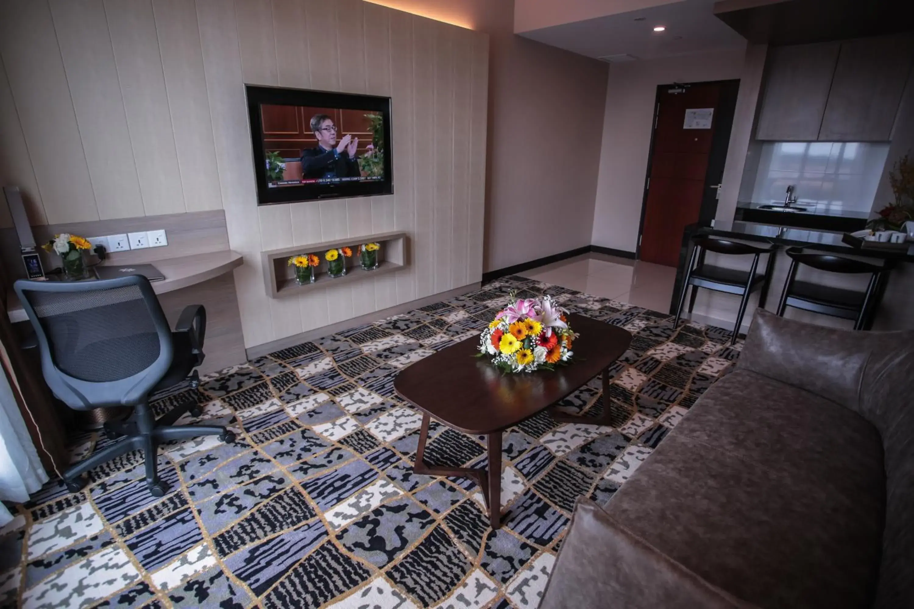 Living room, Seating Area in V8 Hotel Johor Bahru