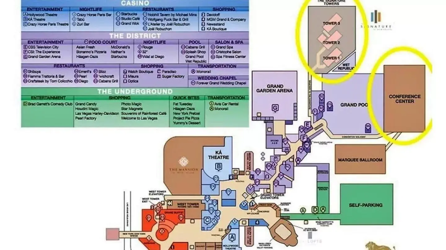 Floor Plan in MGM Signature by FantasticStay