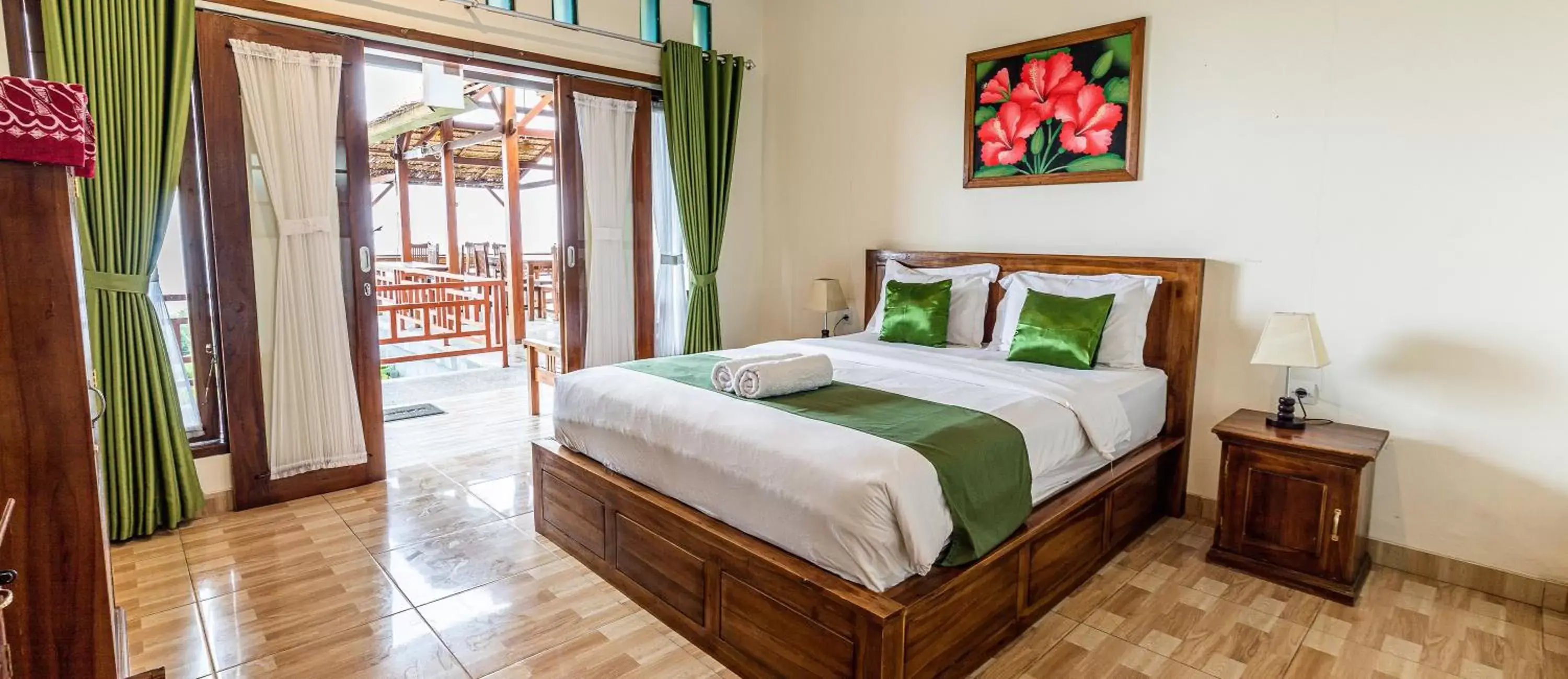 Deluxe Double Room with Balcony and Sea View in D' Artha Cottage Deluxe Double Room with Balcony and Sea View in D' Artha Cottage