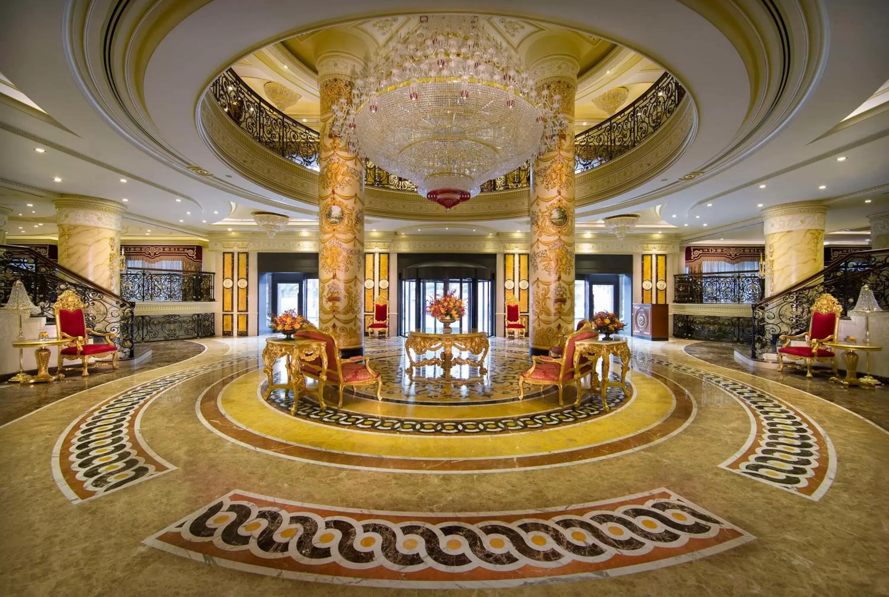 Lobby or reception in Royal Rose Abu Dhabi, a Curio Collection by Hilton Affiliated Hotel Lobby or reception in Royal Rose Abu Dhabi, a Curio Collection by Hilton Affiliated Hotel