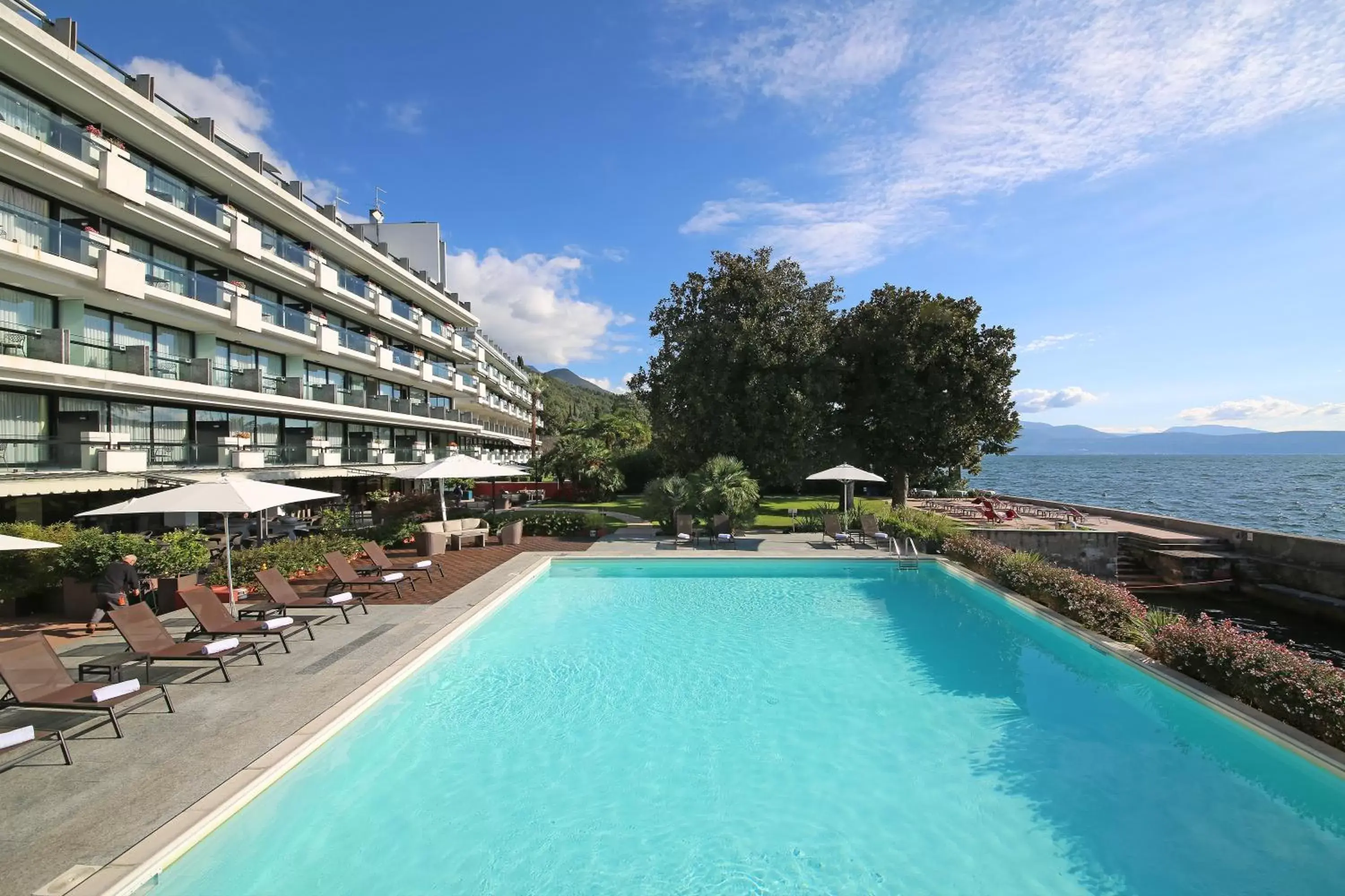 Pool view, Swimming Pool in Hotel Salò du Parc