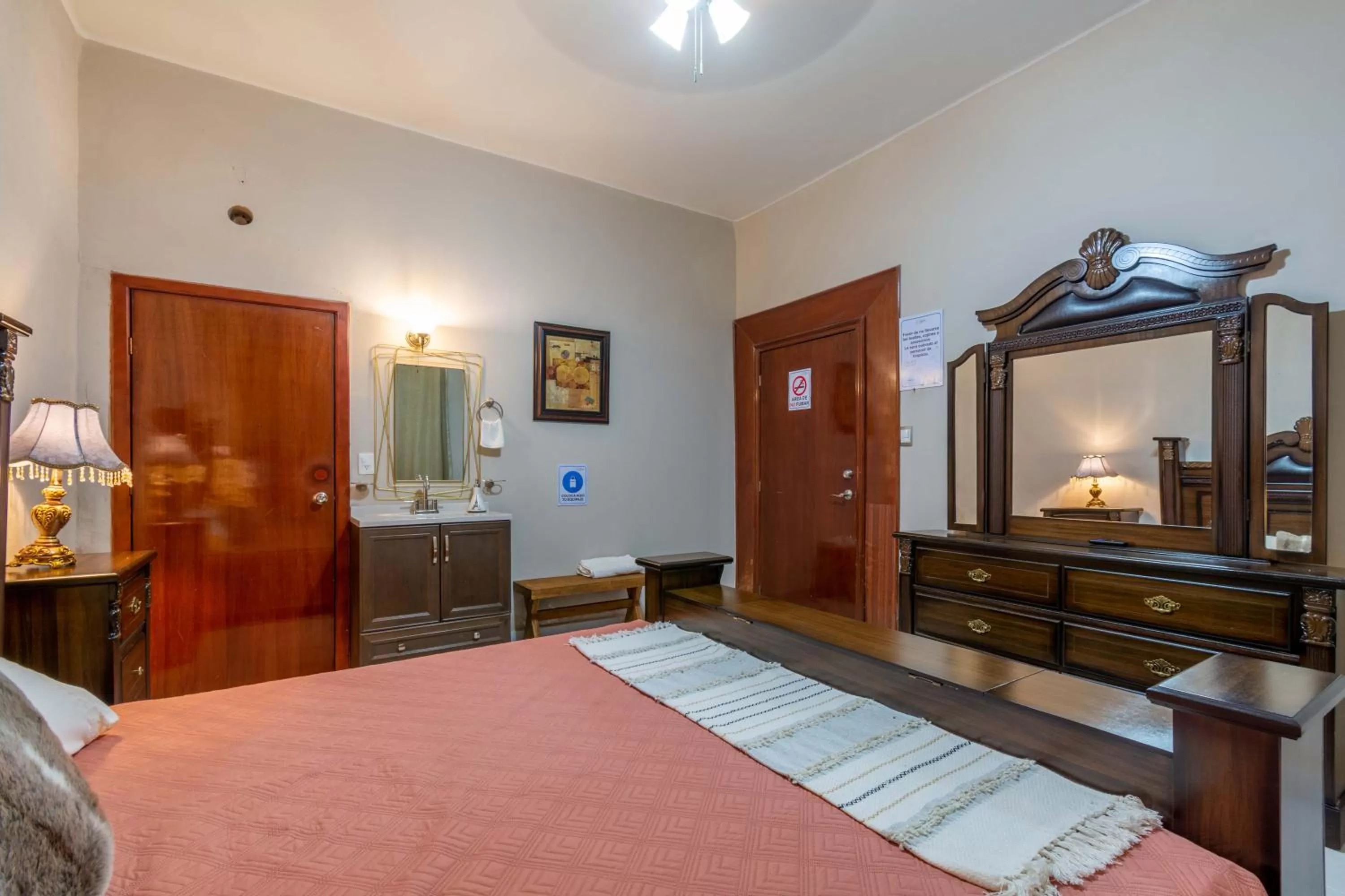 Bed in Hostería Casa Miranda Marquez