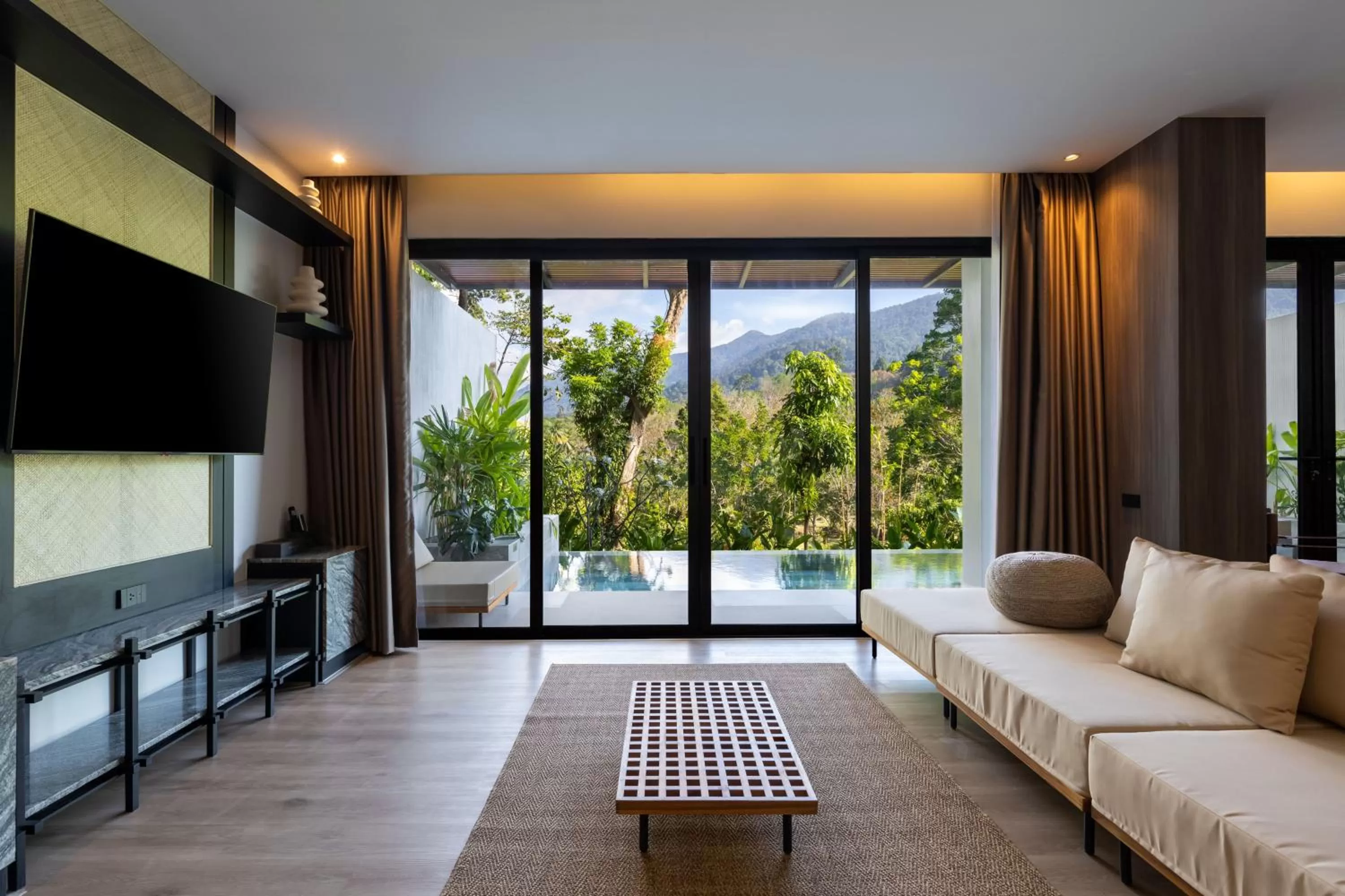 Living room in Kachonghills Tented Resort Trang