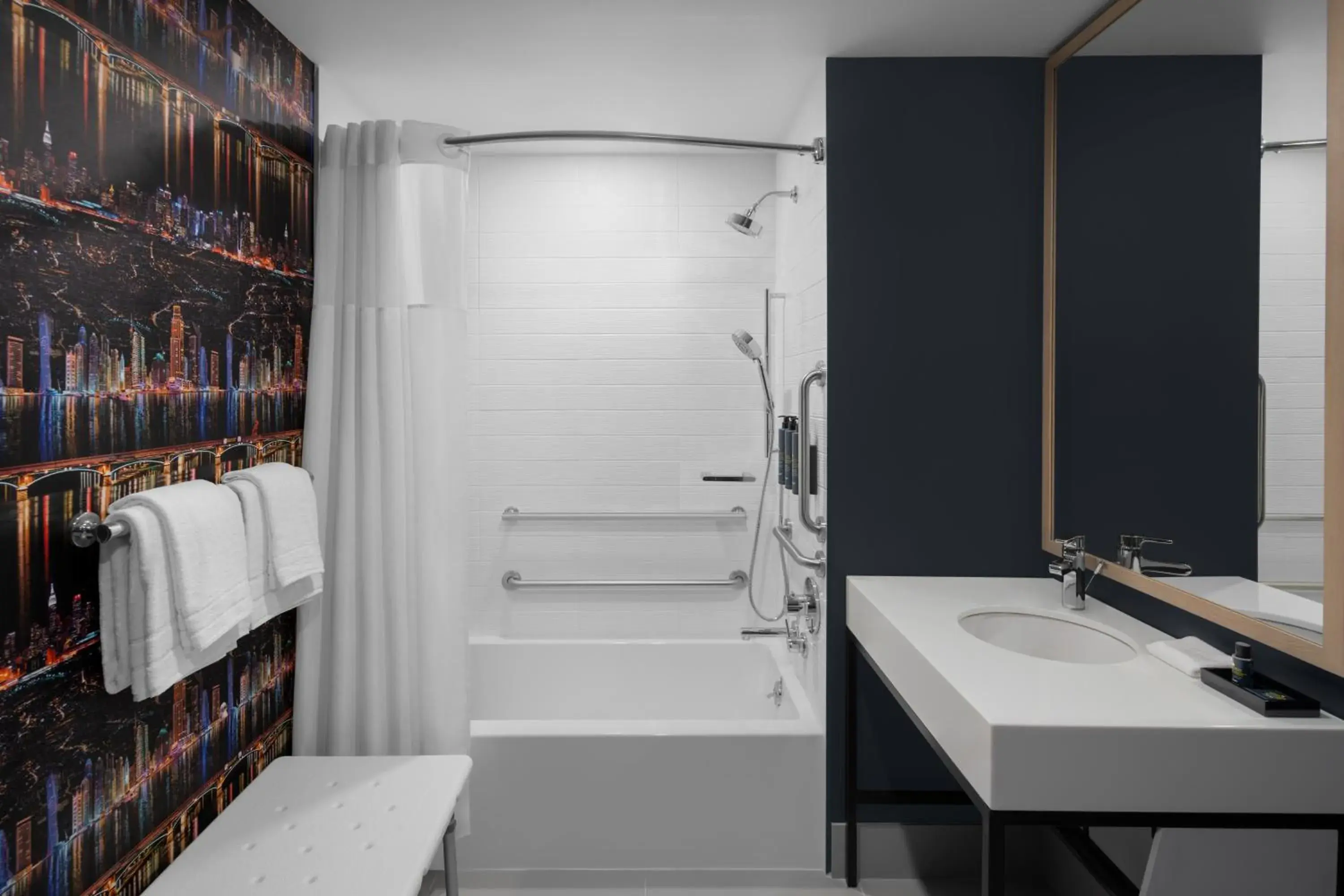Shower, Bathroom in Aloft New York Chelsea