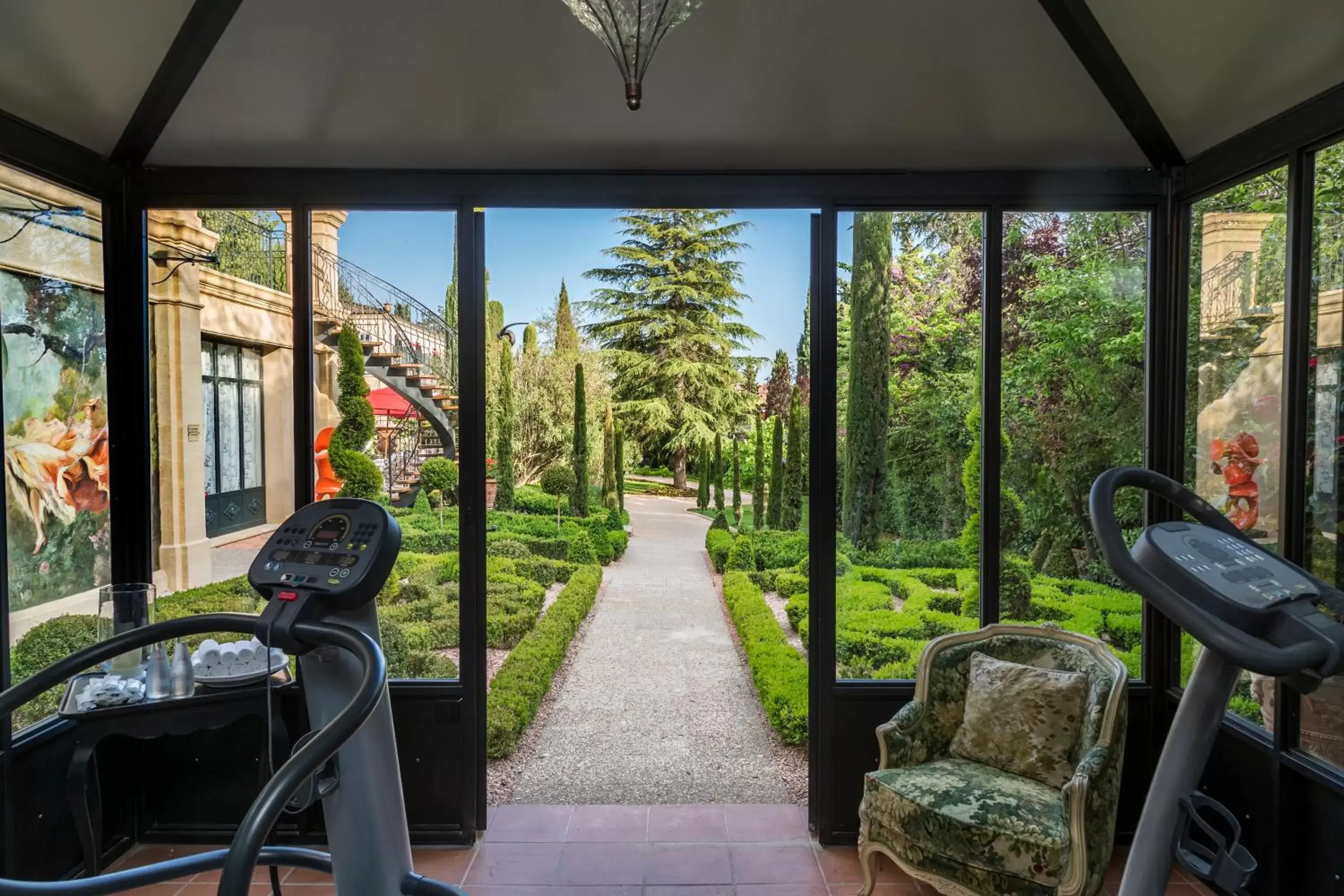 Fitness centre/facilities in Villa Gallici Hôtel & Spa