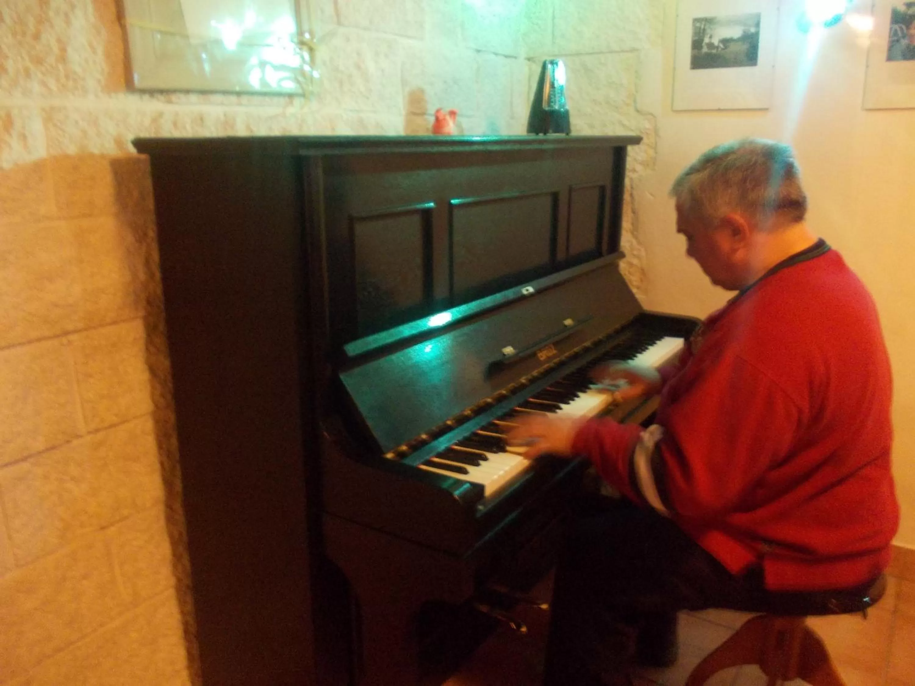 Evening entertainment in Pension U Jelinka