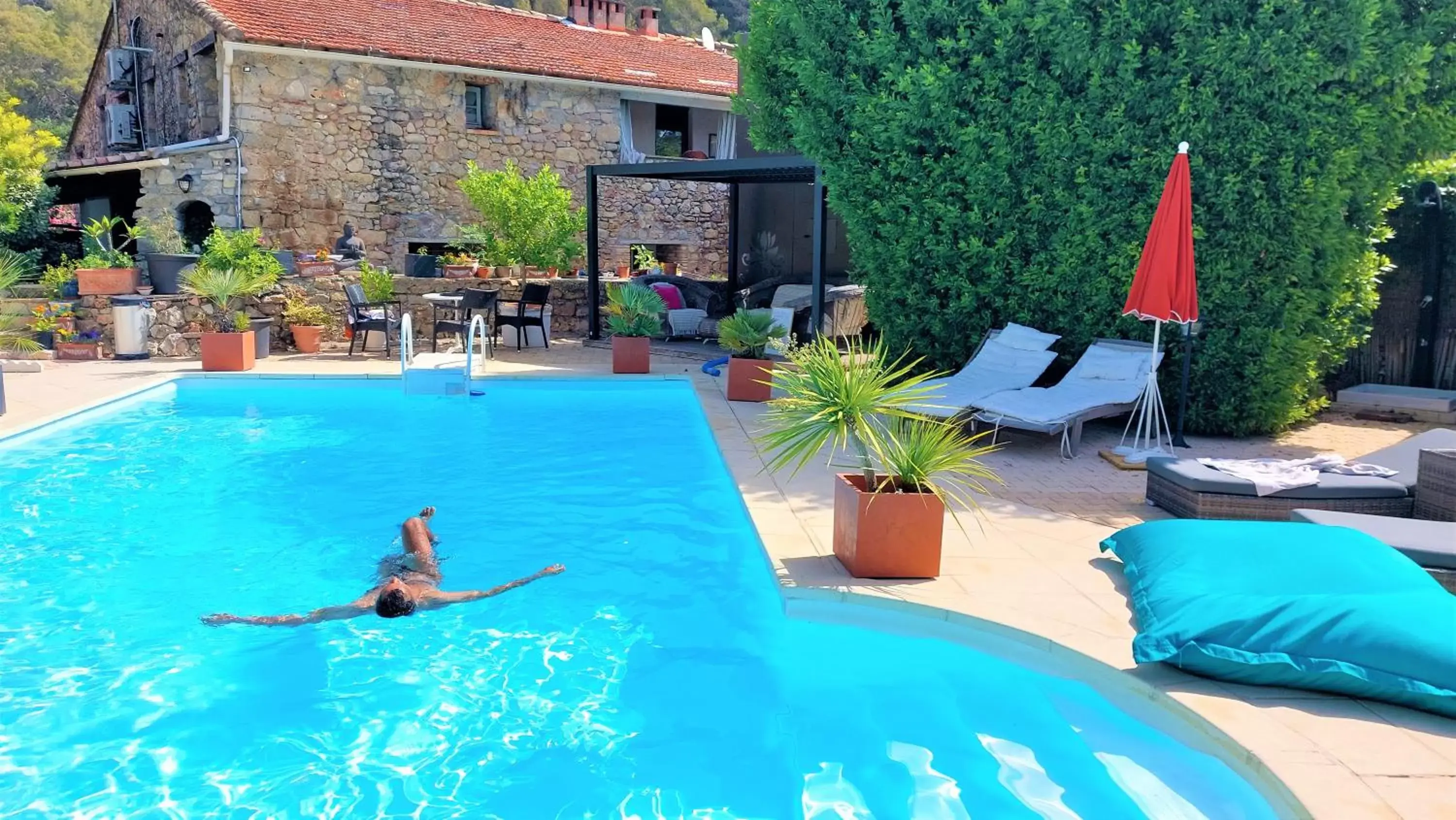 Garden, Swimming Pool in La Bergerie Du Moulin